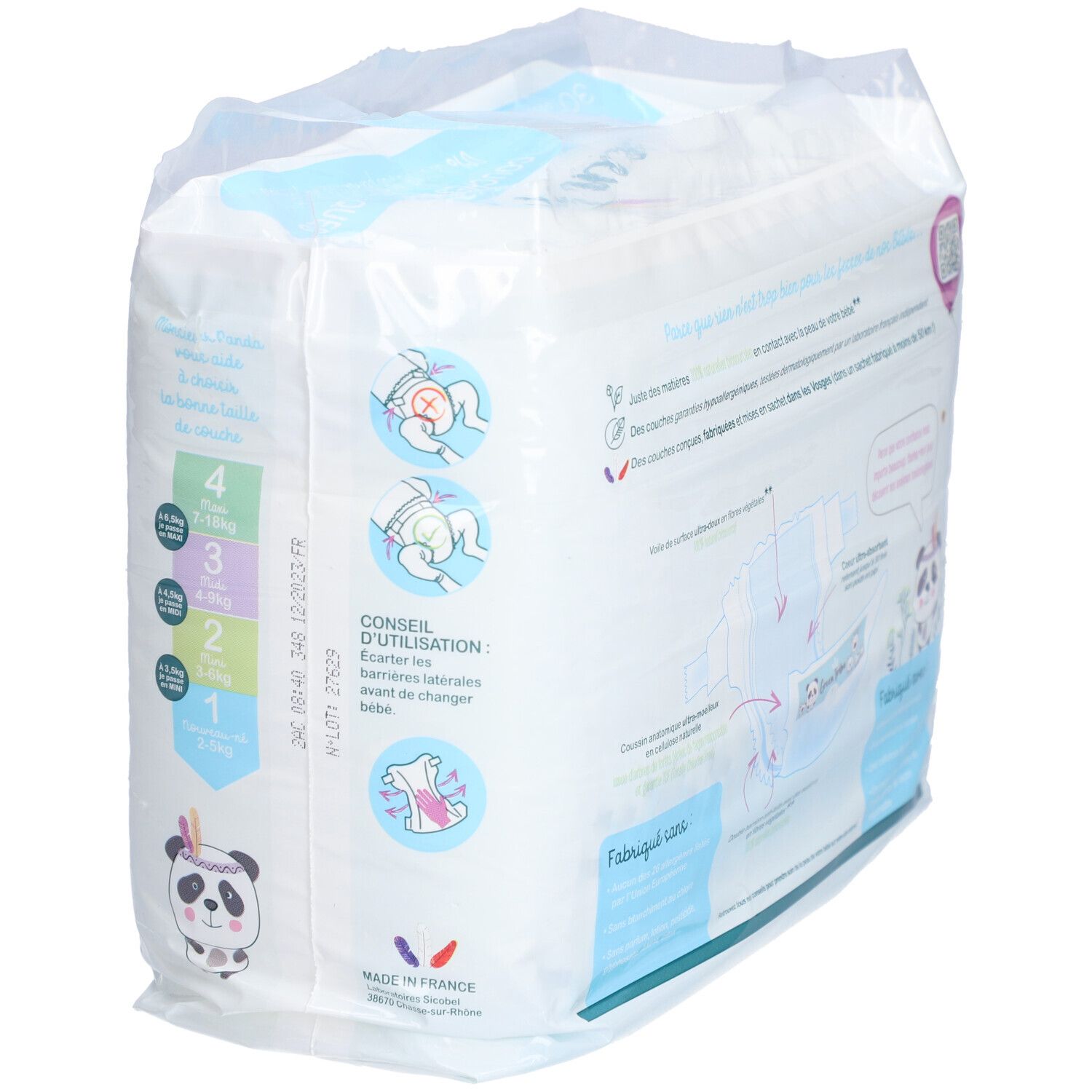 Green Tribu Öko-Windeln 1 Neugeborenes 2 - 5 kg