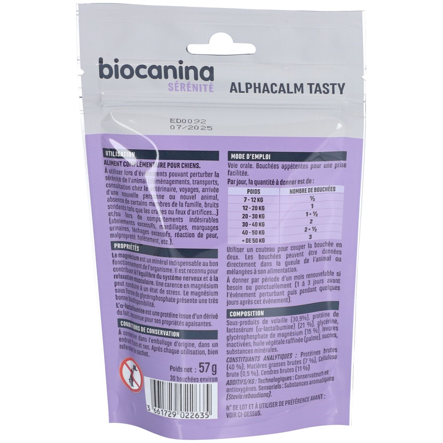 Biocanina Alphacalm Tasty Serenity für Hunde