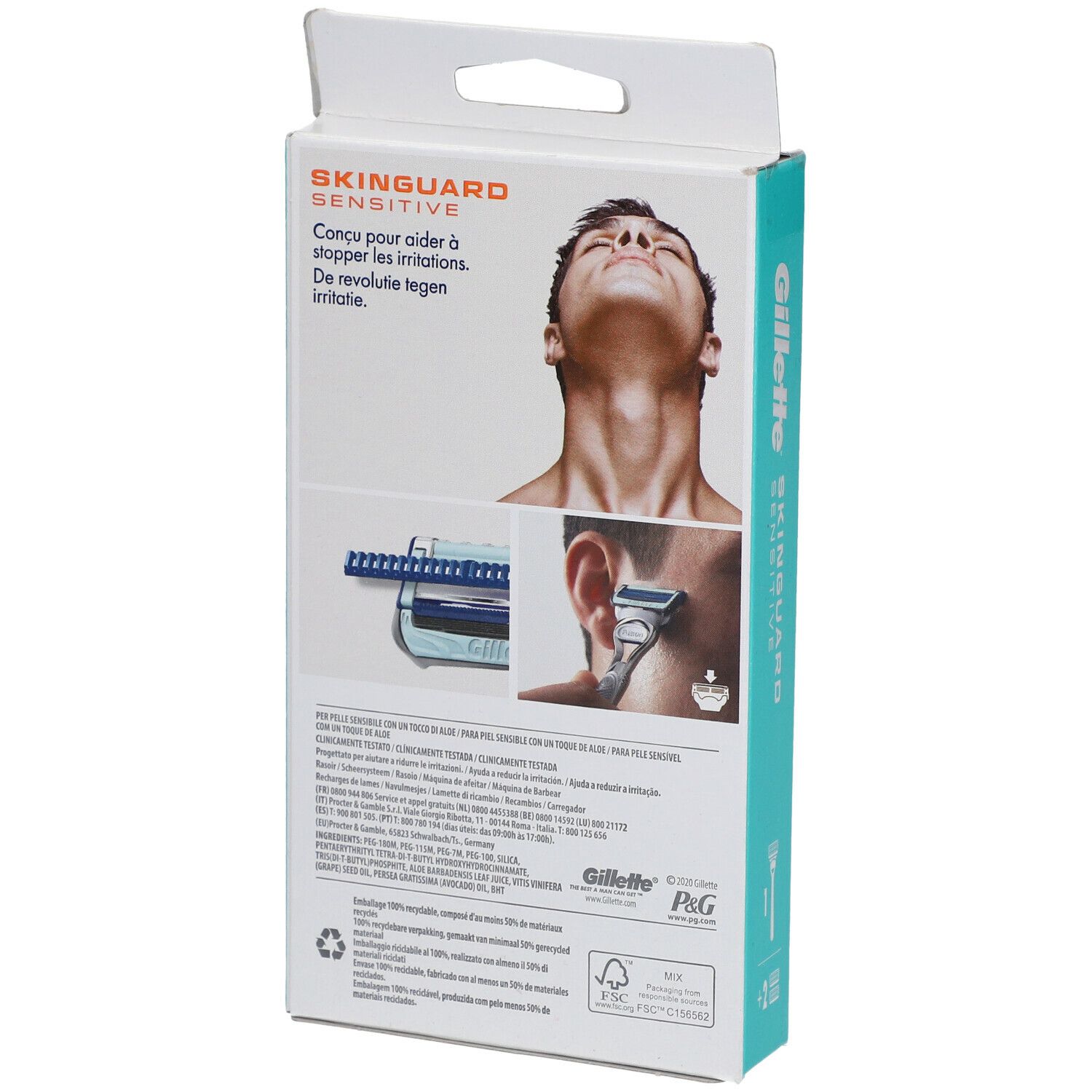 Gillette® SkinGuard Sensitive Rasierapparat Aloe Vera