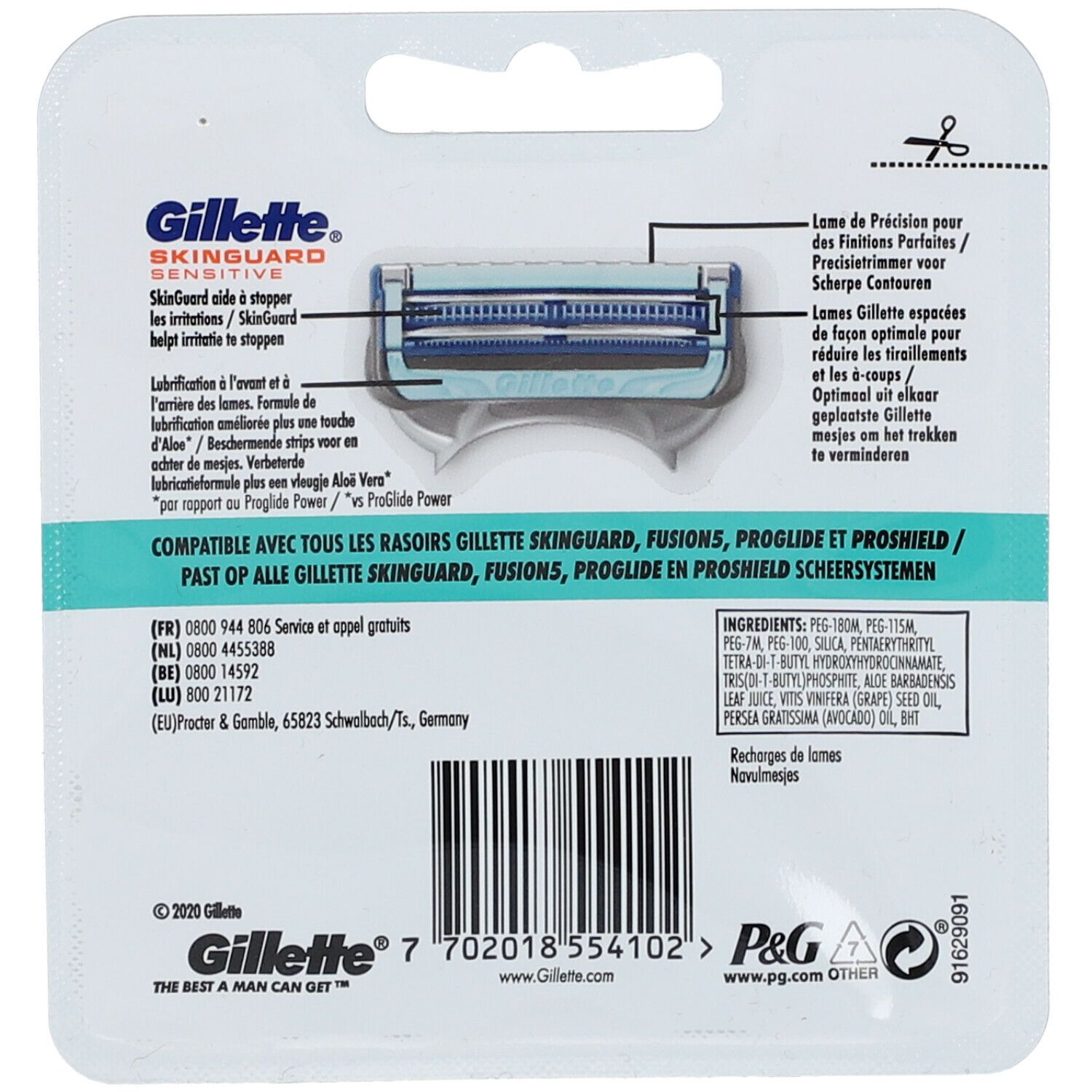 Gillette® SkinGuard Sensitive Lame
