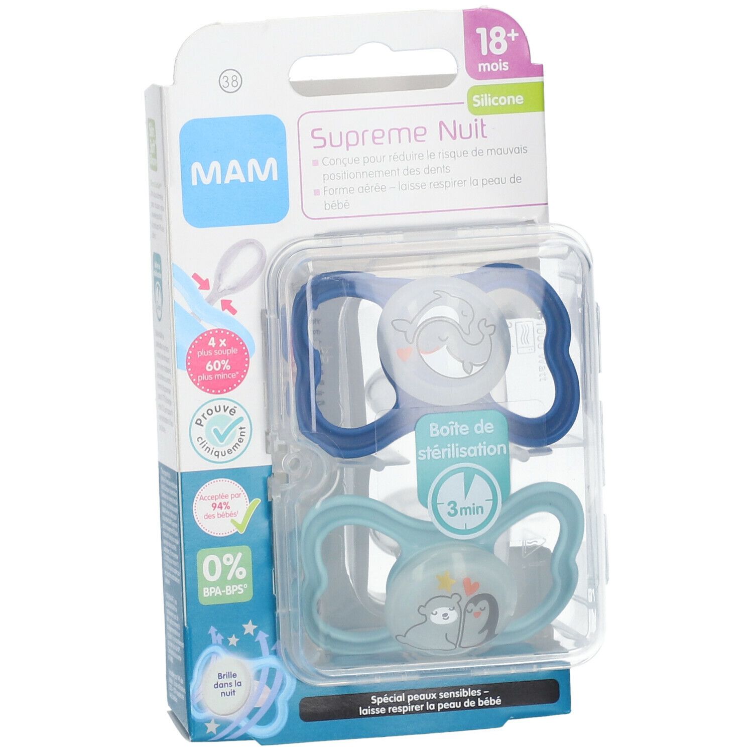 MAM Supreme Nuit 18+ Better Together - Sucette
