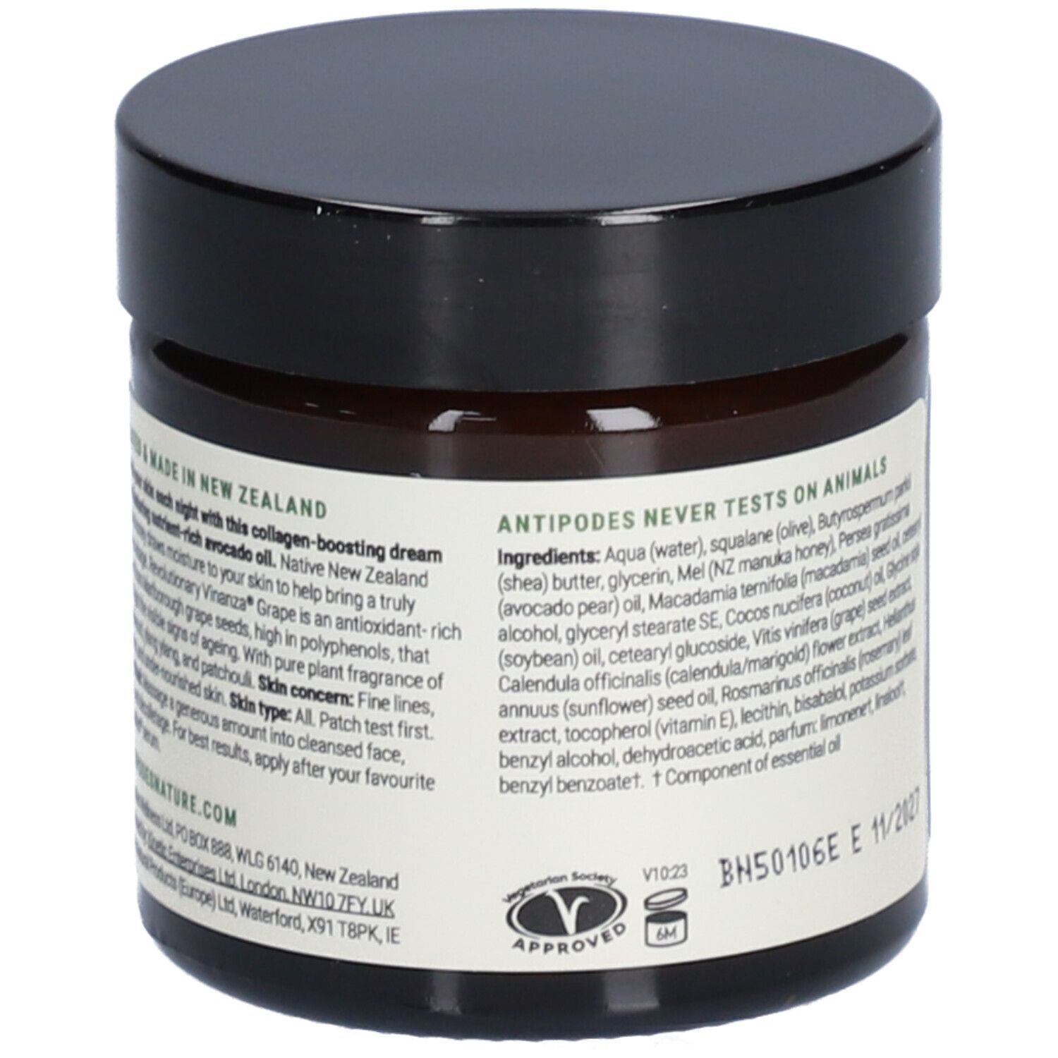 ANTIPODES AVOCADO PEAR CRÈME DE NUIT BOOSTER DE COLLAGÈNE