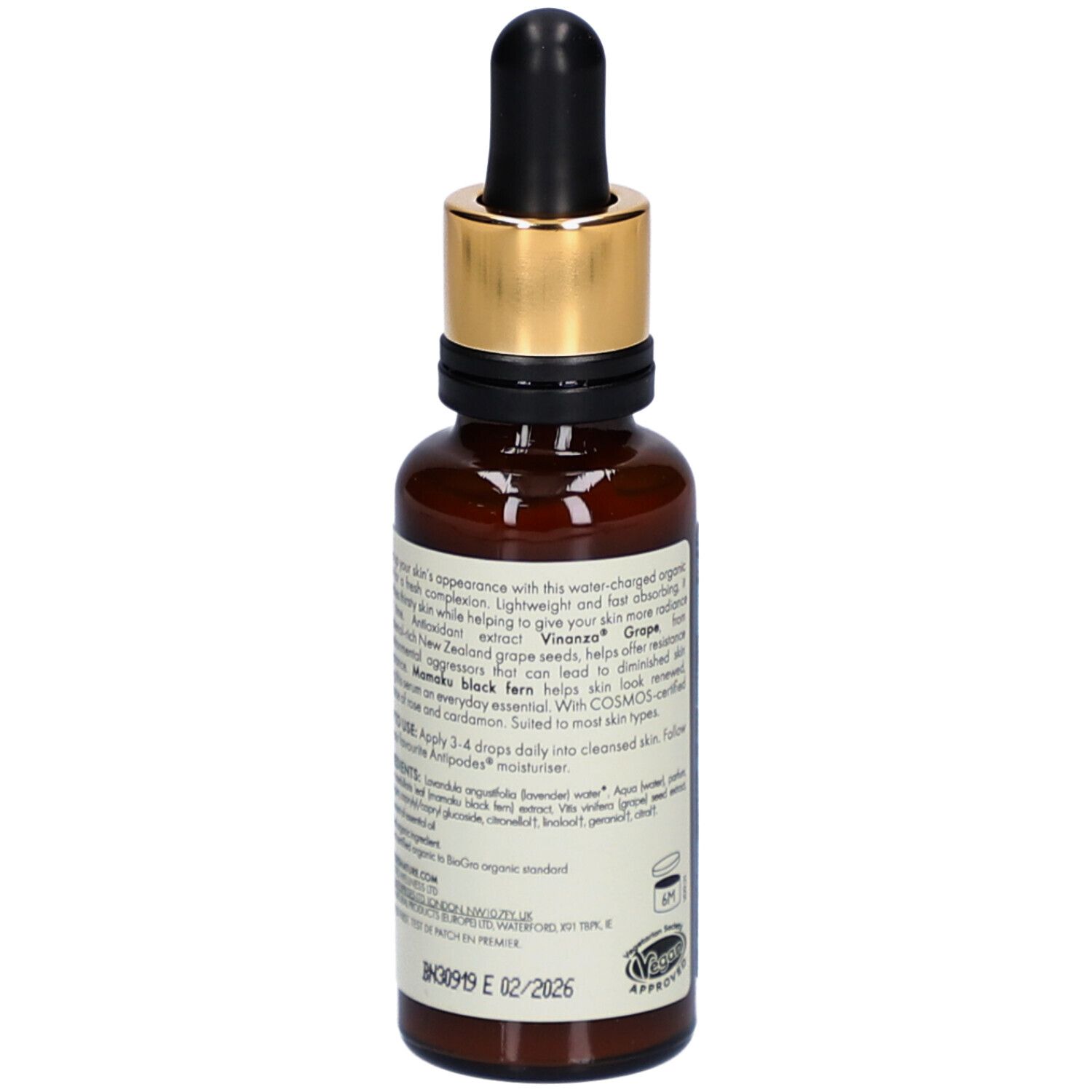 Antipodes Hosanna Sérum Repulpant H2O Intense Bio