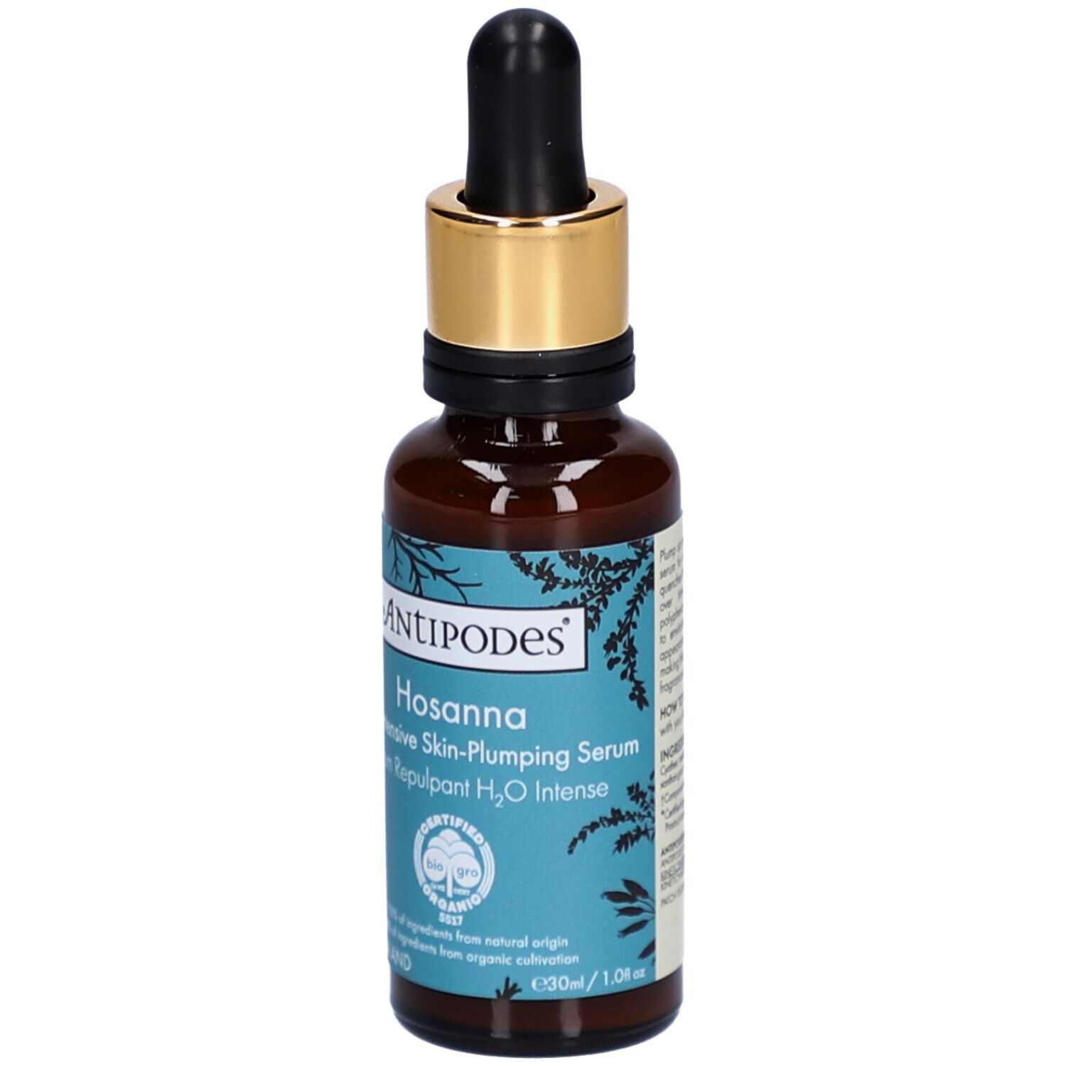 Antipodes Hosanna Sérum Repulpant H2O Intense Bio