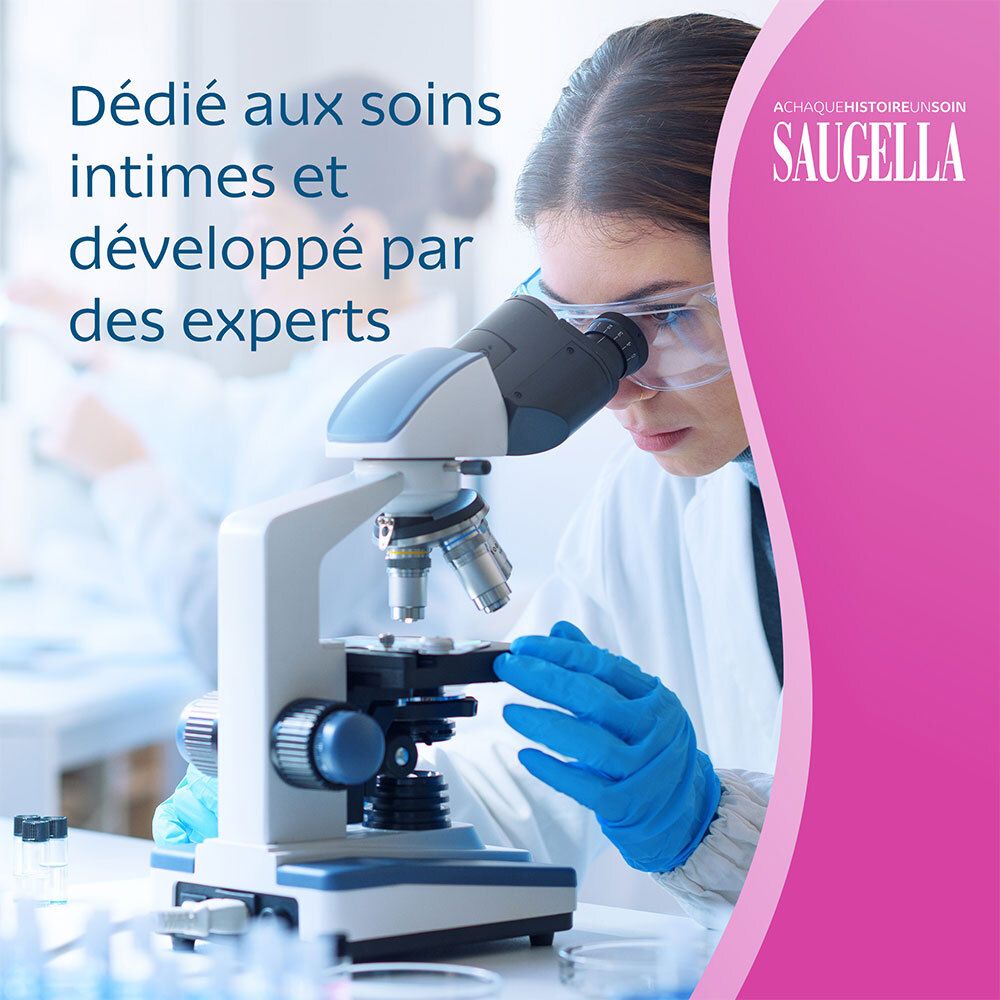 Saugella - Girl - Soin lavant intime féminin - à base d’extraits de Malva sylvestris et de Calendula officinalis - à partir de 3 ans - Flacon 200 ml