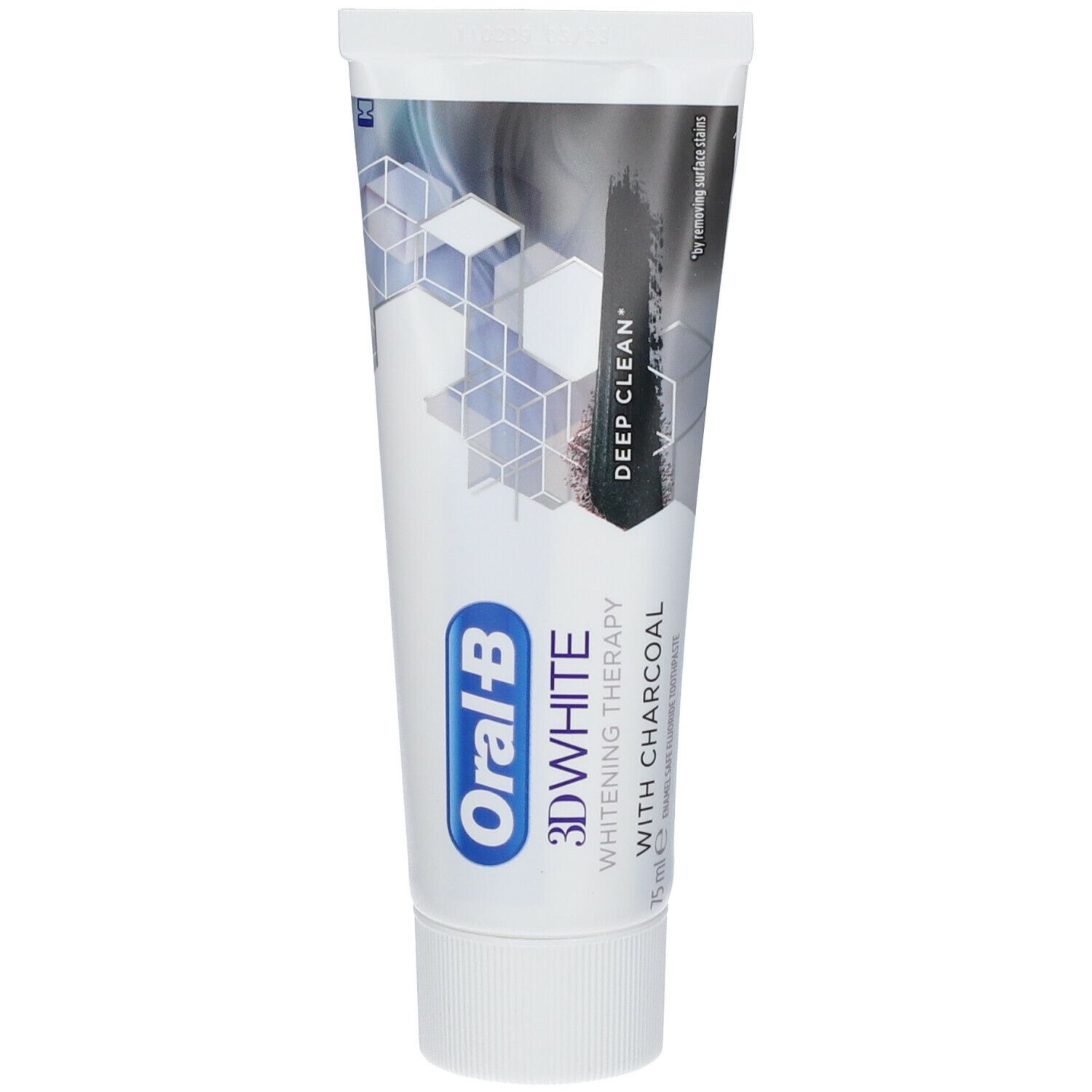 Oral-B 3D White Whitening Therapy Intensiv reinigende Zahnpasta mit Aktivkohle