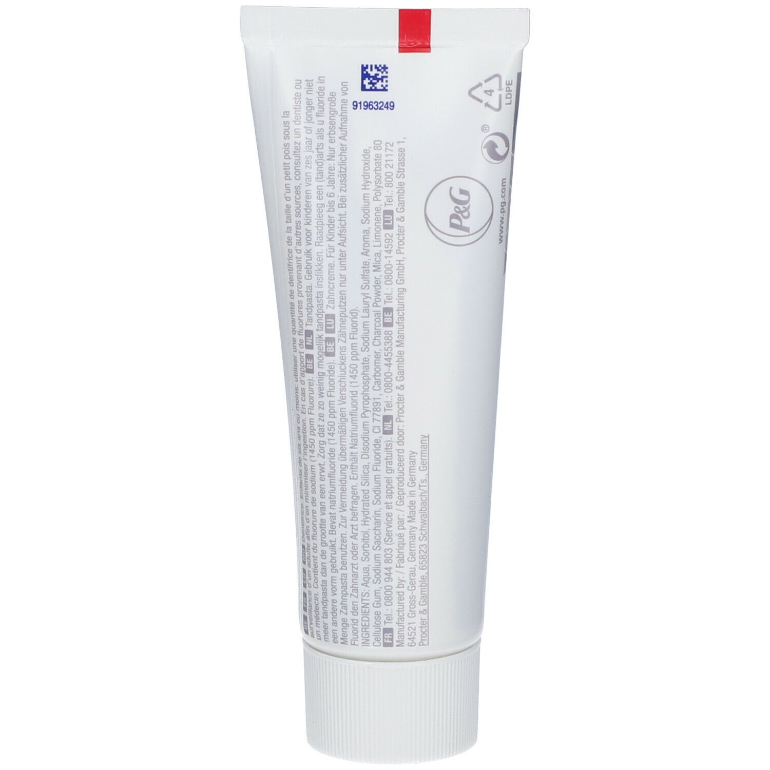 Oral-B 3D White Whitening Therapy Intensiv reinigende Zahnpasta mit Aktivkohle