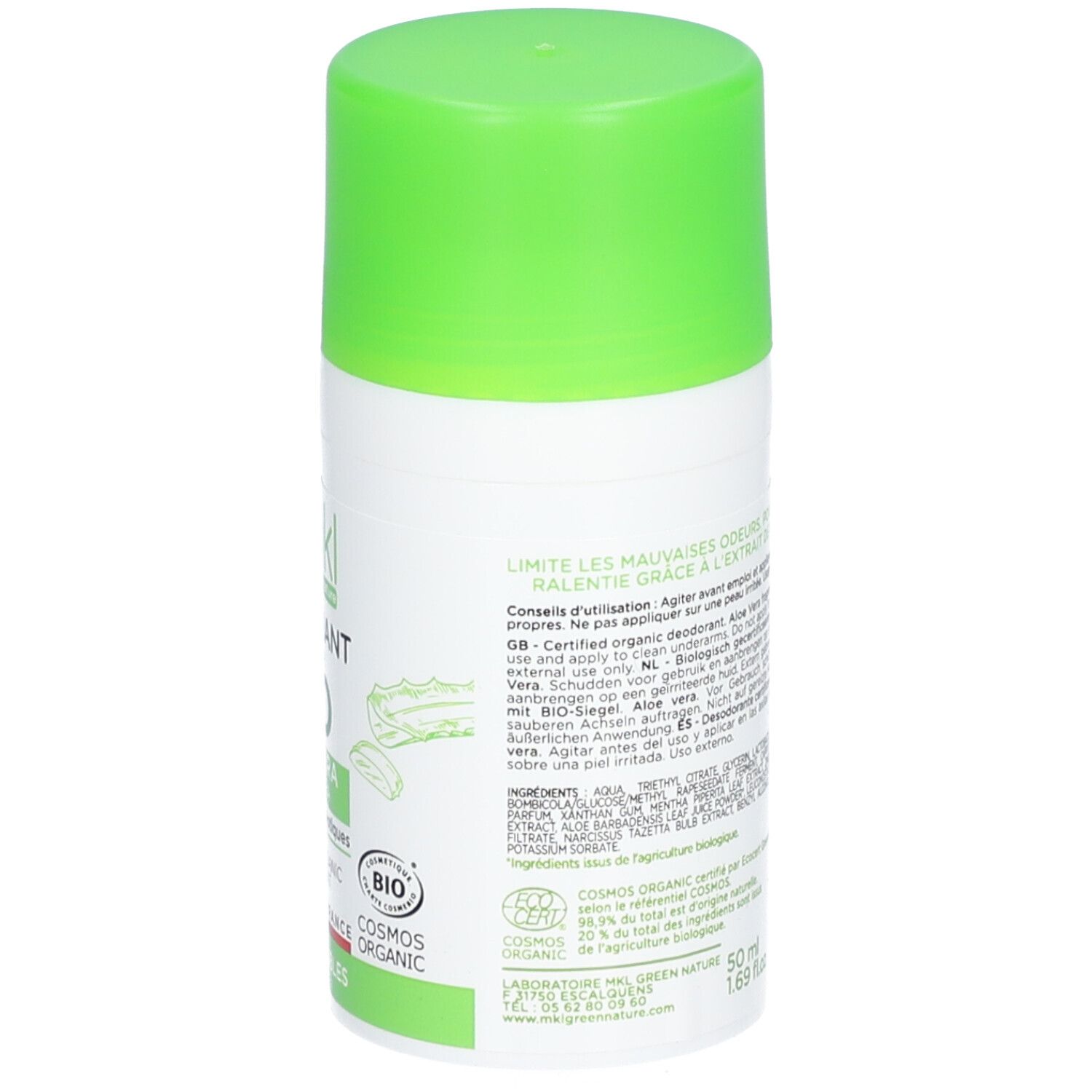 mkl ZERTIFIZIERTES BIO-DEODORANT - ALOE VERA