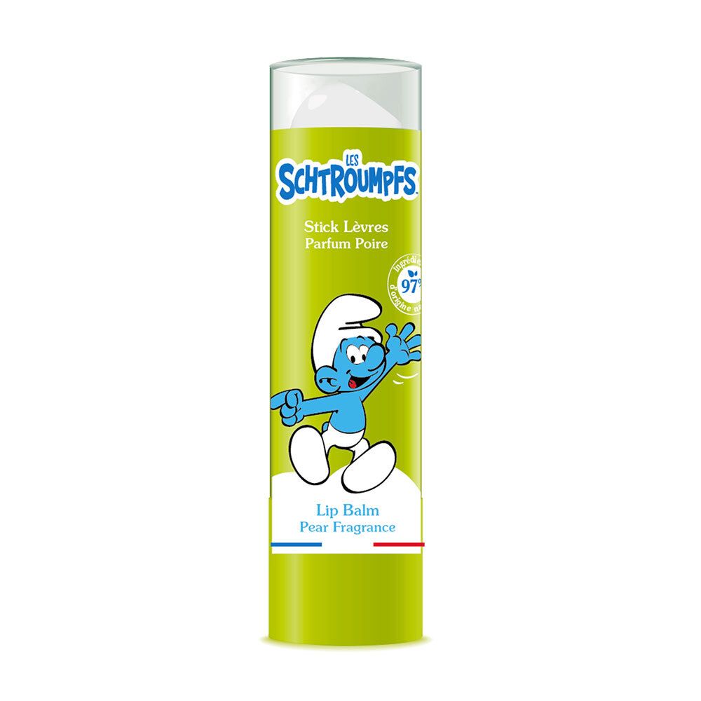 Le Comptoir du Bain Les Schtroumpfs Stick Lèvres Parfum Poire