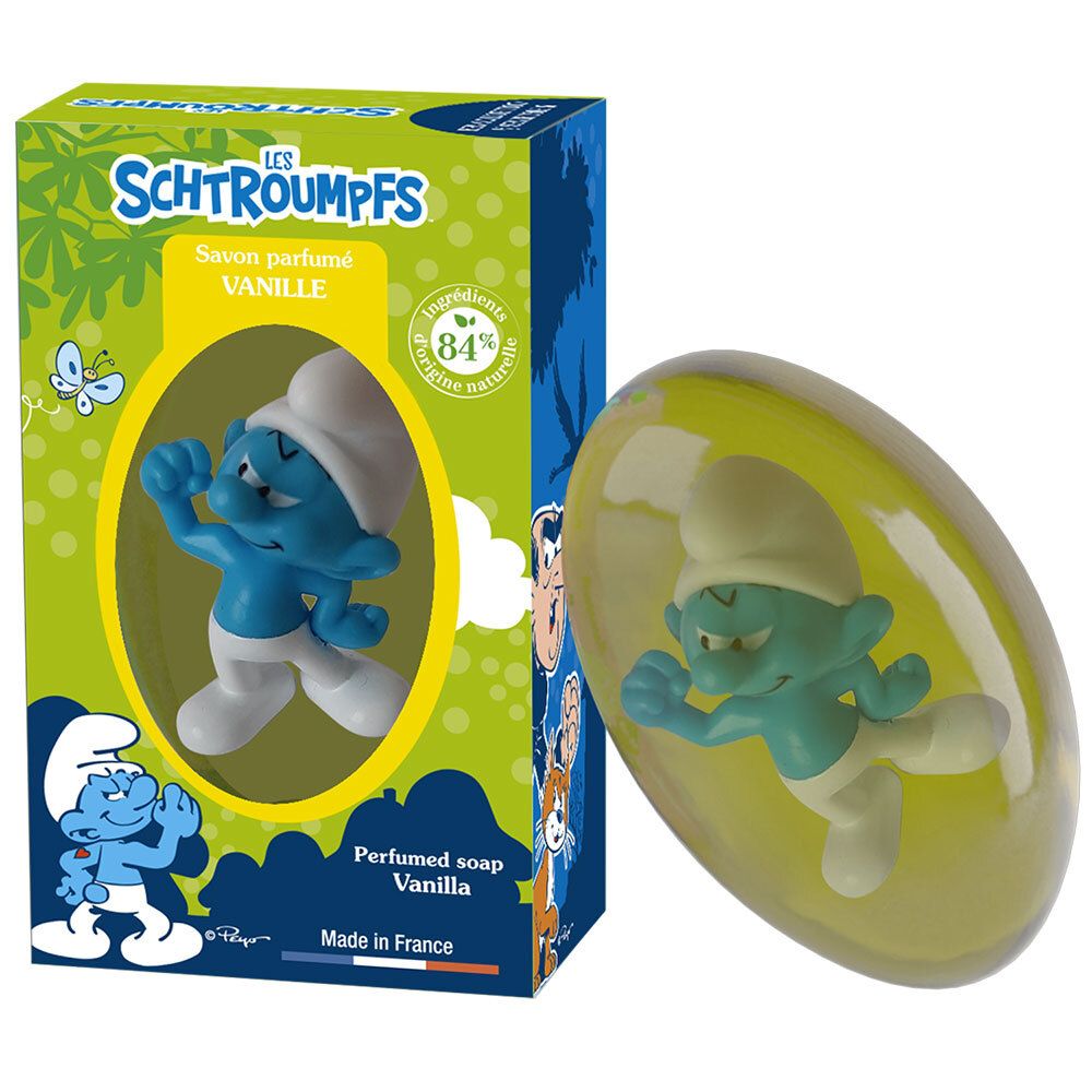 Le Comptoir du Bain Les Schtroumpfs Savon Solide Parfum Vanille