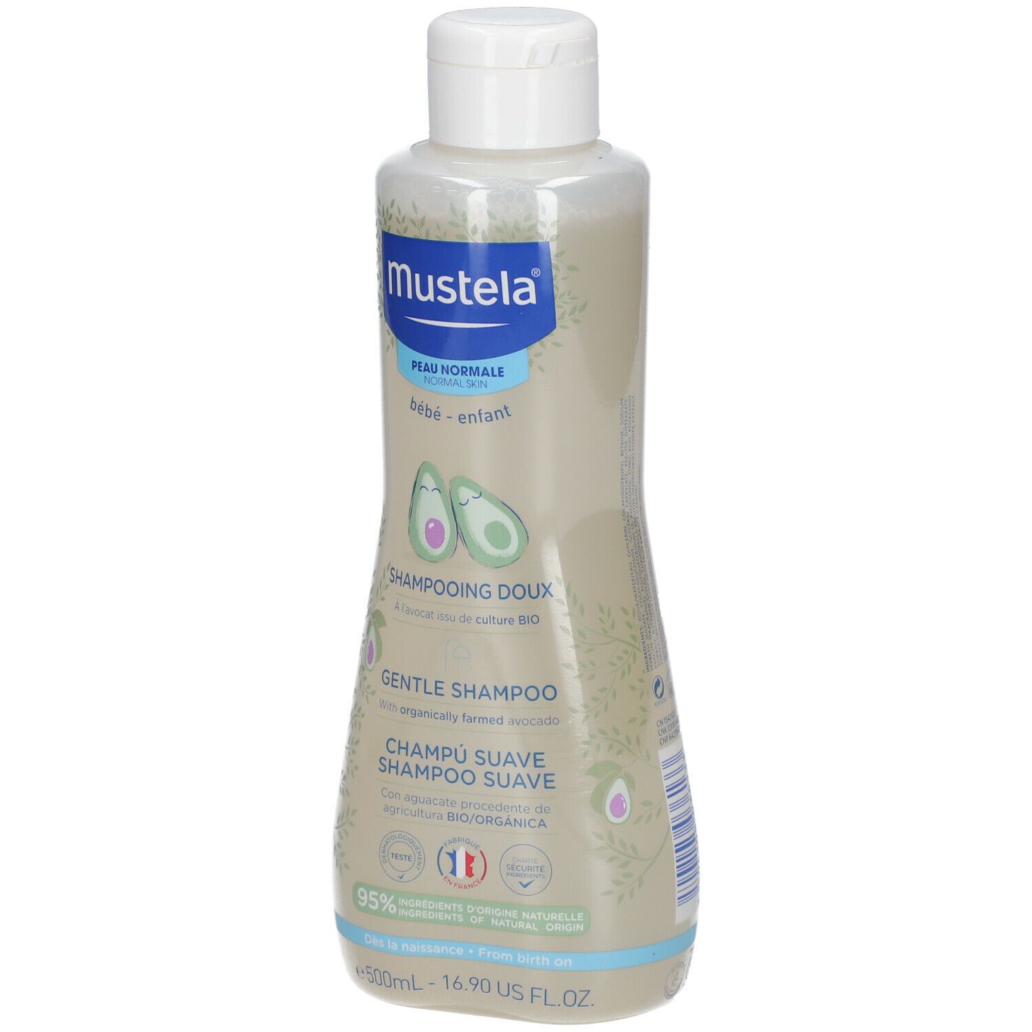 mustela® Bébé Enfant Shampoing Doux à l'Avocat BIO Peau Normale