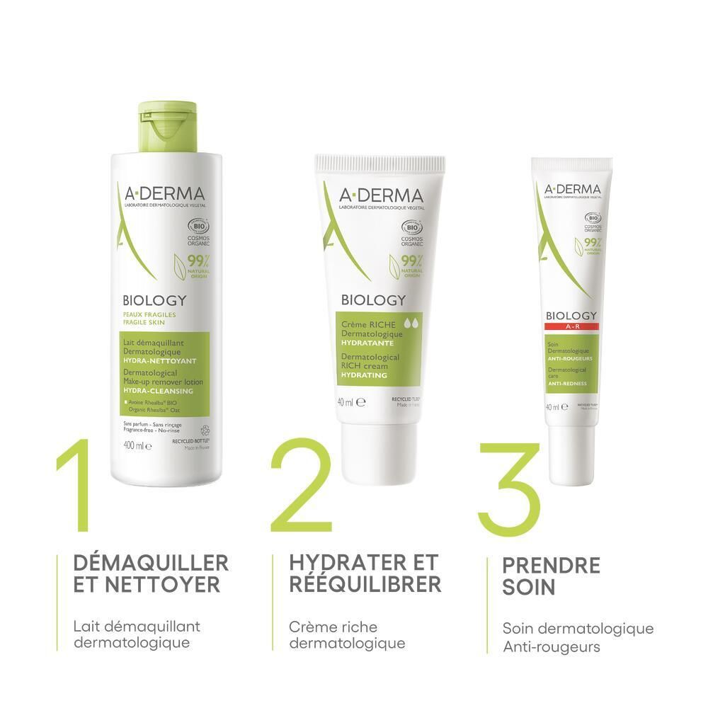 A-DERMA BIOLOGY Crème riche dermatologique hydratante