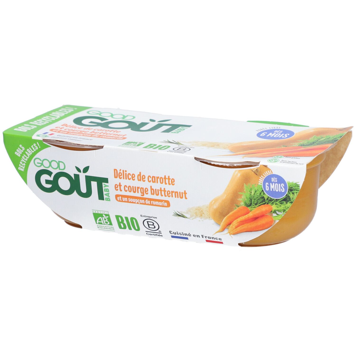 Good Goût Karotten- und Butternut-Kürbis-Delikatesse Bio