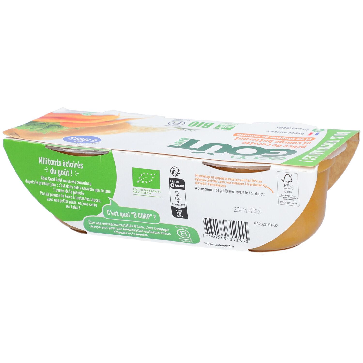Good Goût Karotten- und Butternut-Kürbis-Delikatesse Bio