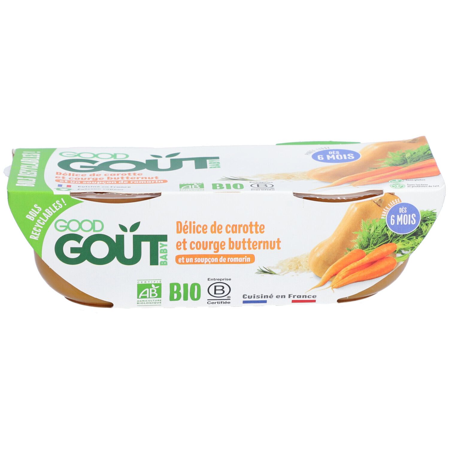 Good Goût Karotten- und Butternut-Kürbis-Delikatesse Bio