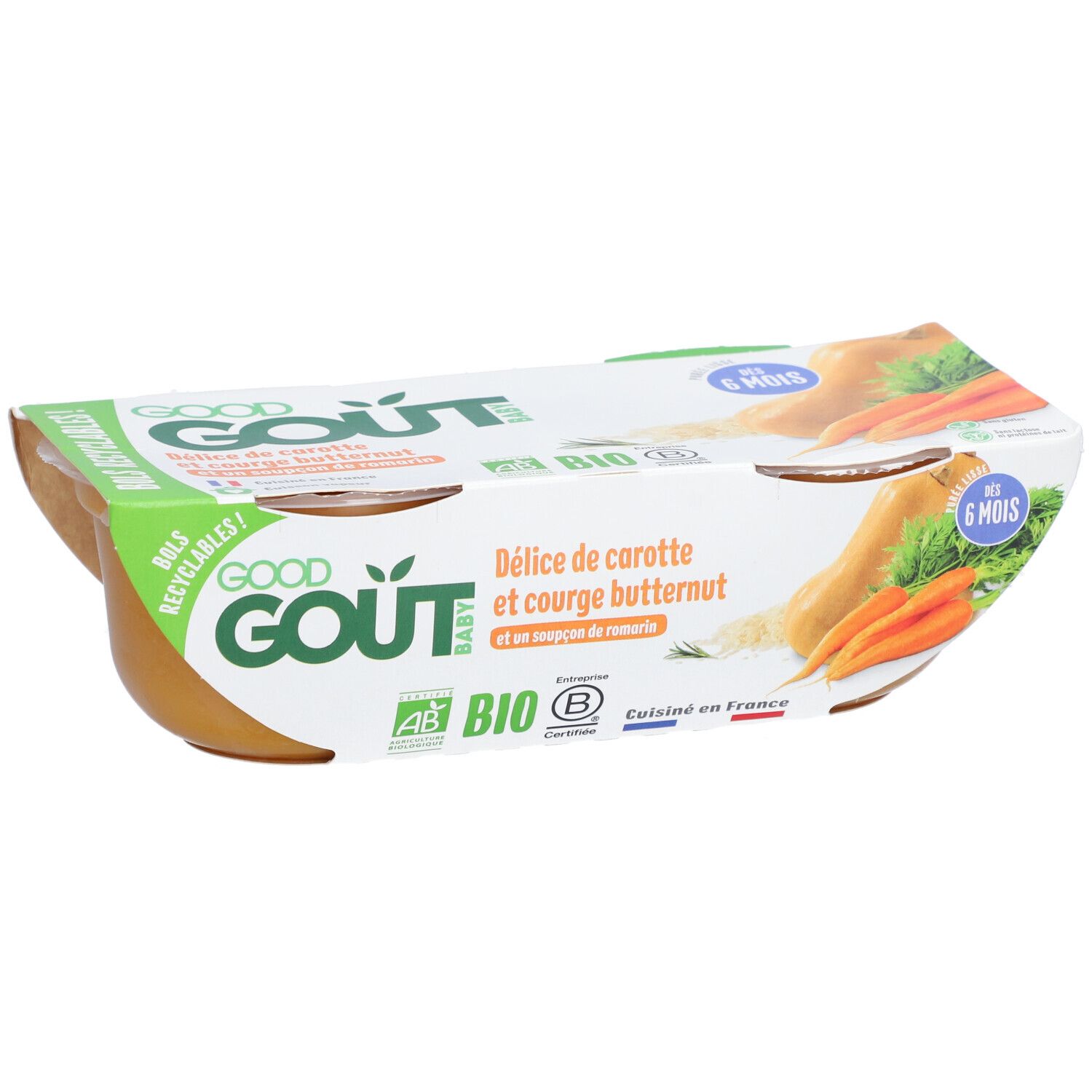 Good Goût Karotten- und Butternut-Kürbis-Delikatesse Bio