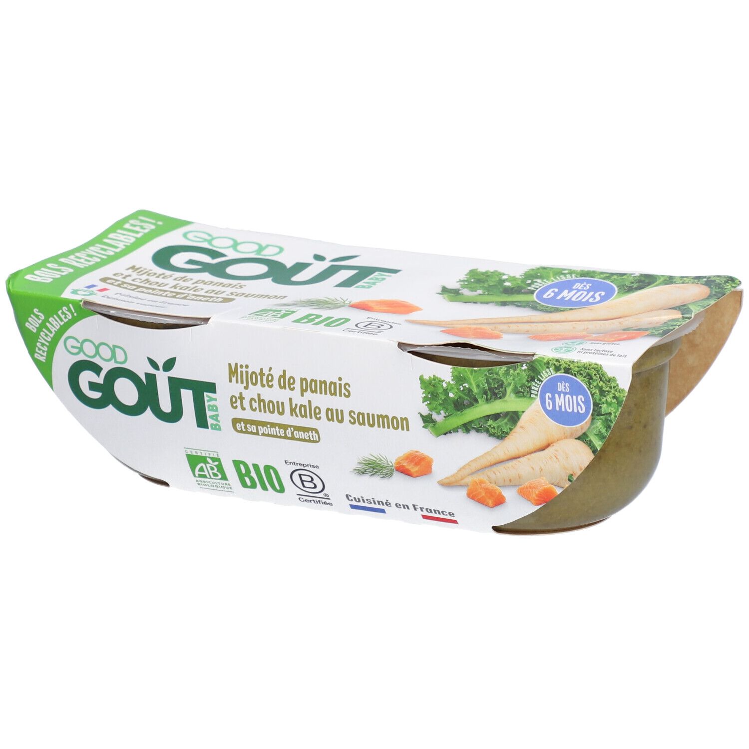 Good Goût Geschmorte Pastinaken Grünkohl und Lachs