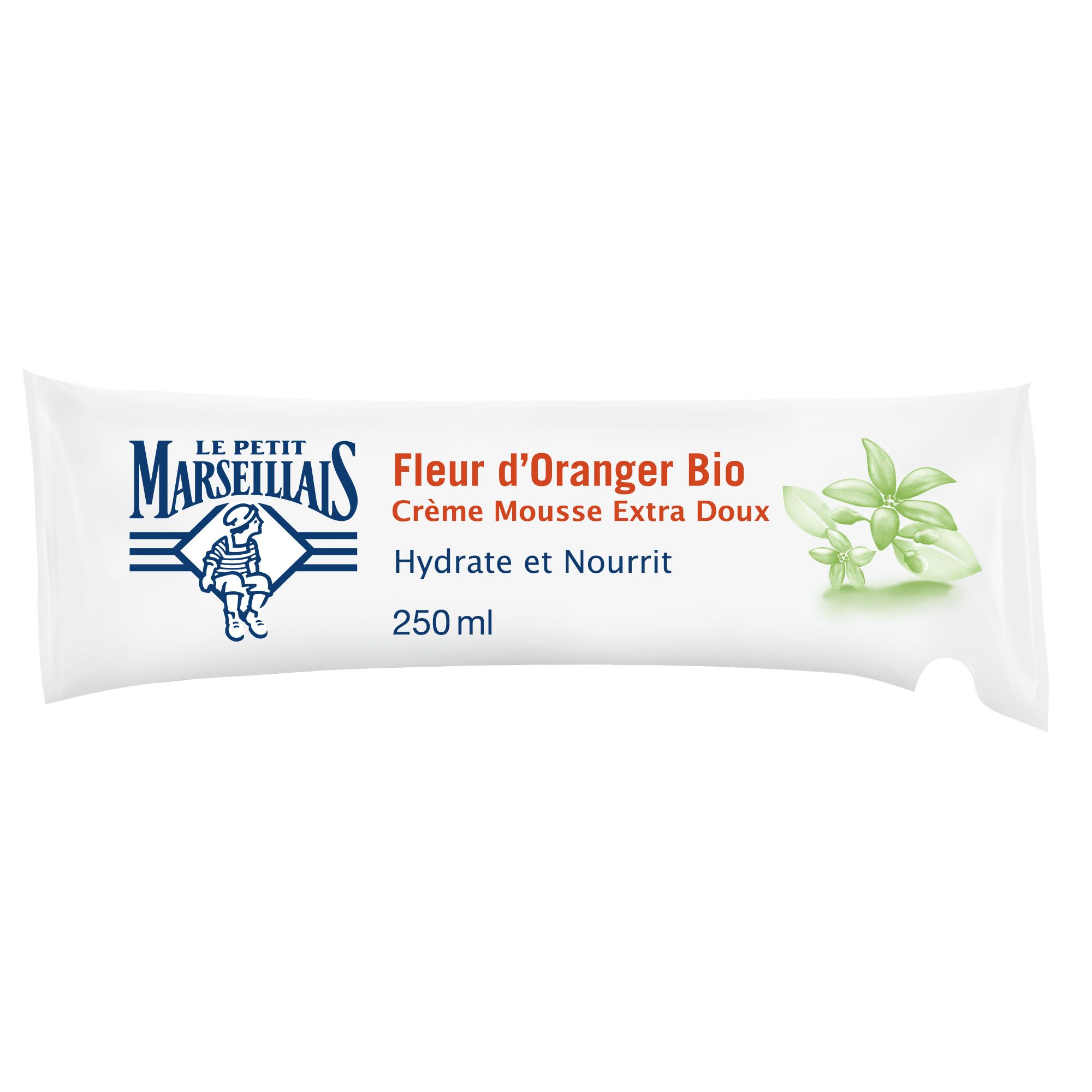 Le Petit Marseillais Savon Crème Fleur d’Oranger, Recharge Berlingot, 250 ml