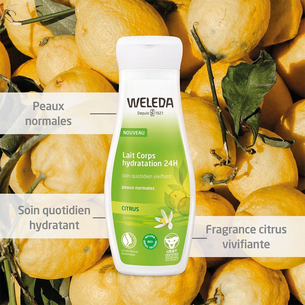 WELEDA Lait Corps Hydratation 24 H Citrus Bio