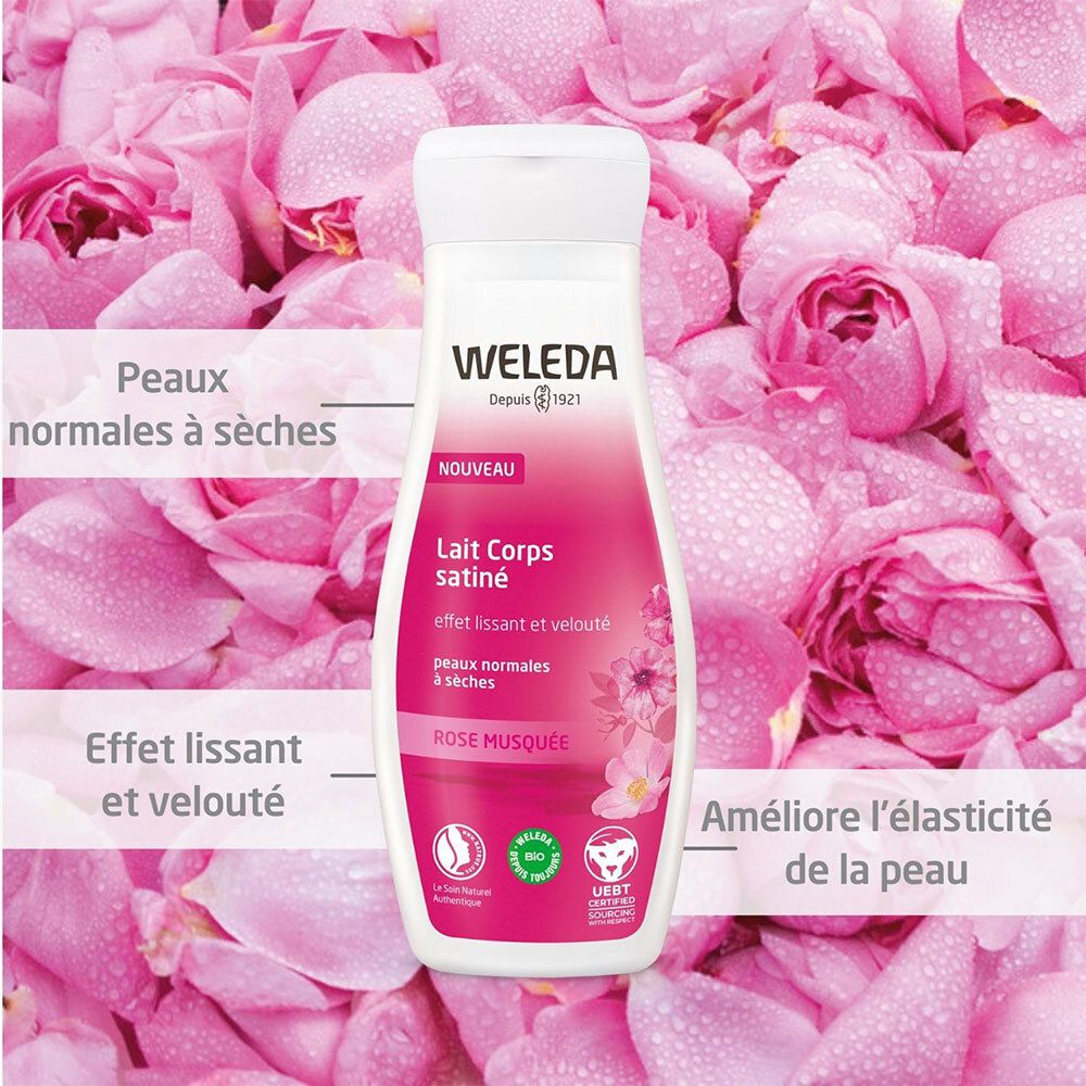 WELEDA Lait Corps Satiné Rose Musquée Bio