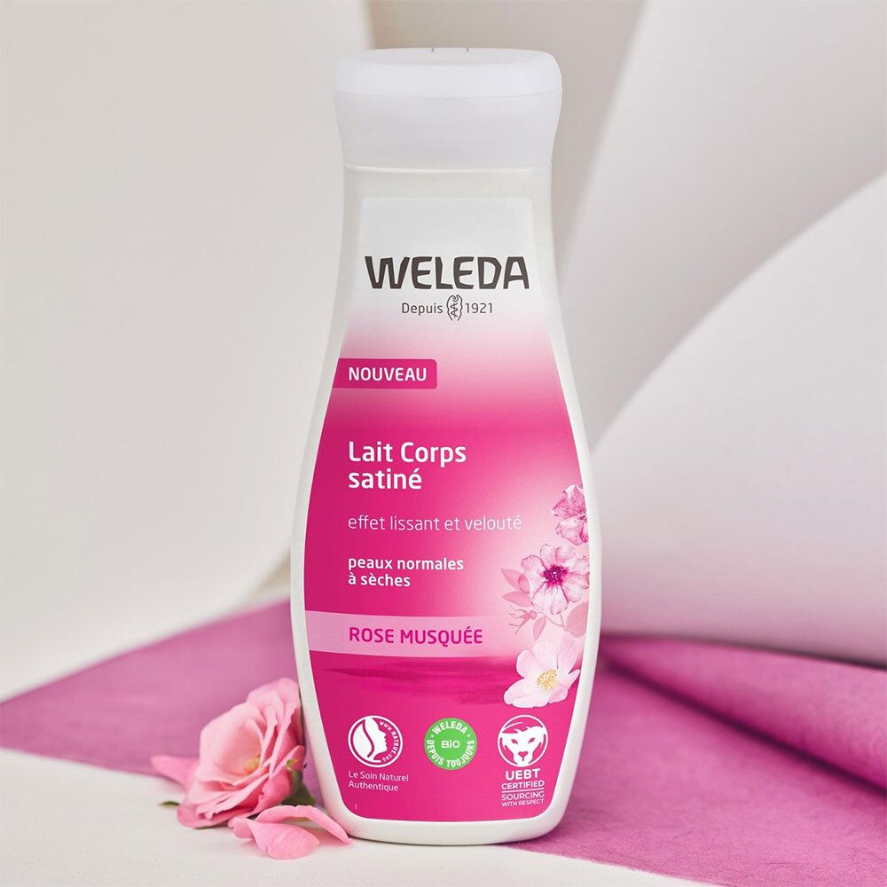 WELEDA Lait Corps Satiné Rose Musquée Bio