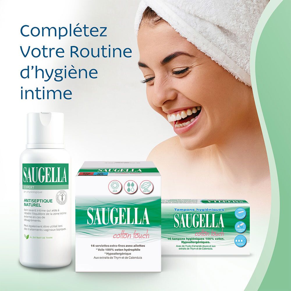 SAUGELLA Cotton Touch Damenbinden Tag