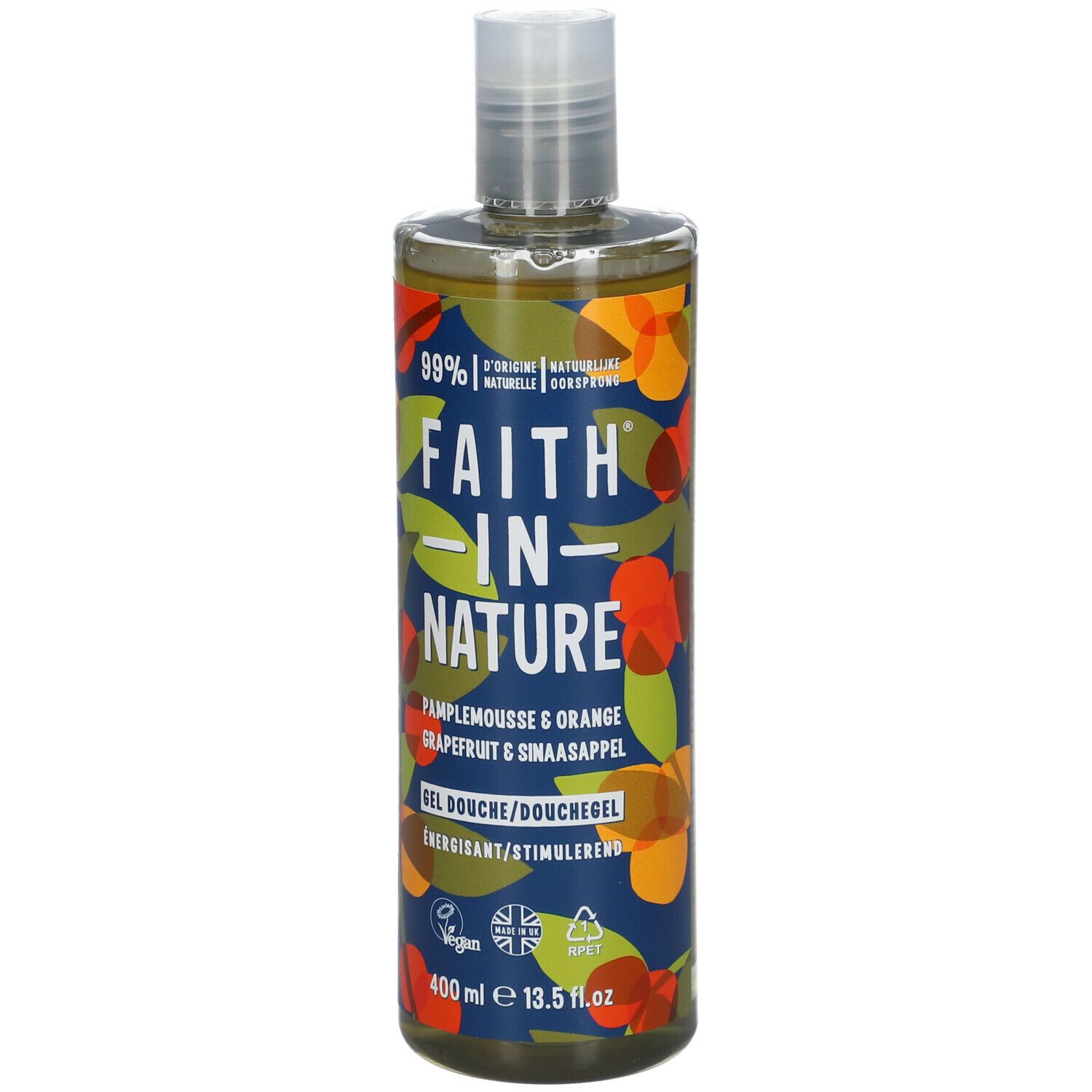 FAITH® IN NATURE Energiespendendes Dusch- & Badegel Grapefruit und Orange