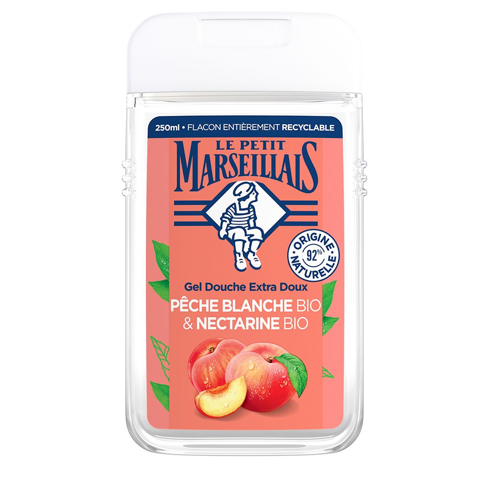 Le Petit Marseillais Duschgel & Bad Extra Sanft Bio Weißer Pfirsich und Nektarine Bio