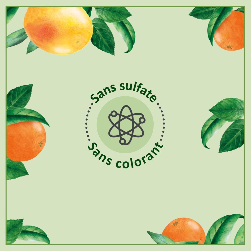 Le Petit Marseillais Berlingot Recharge Gel Douche Bio Energisant - Orange Pamplemousse