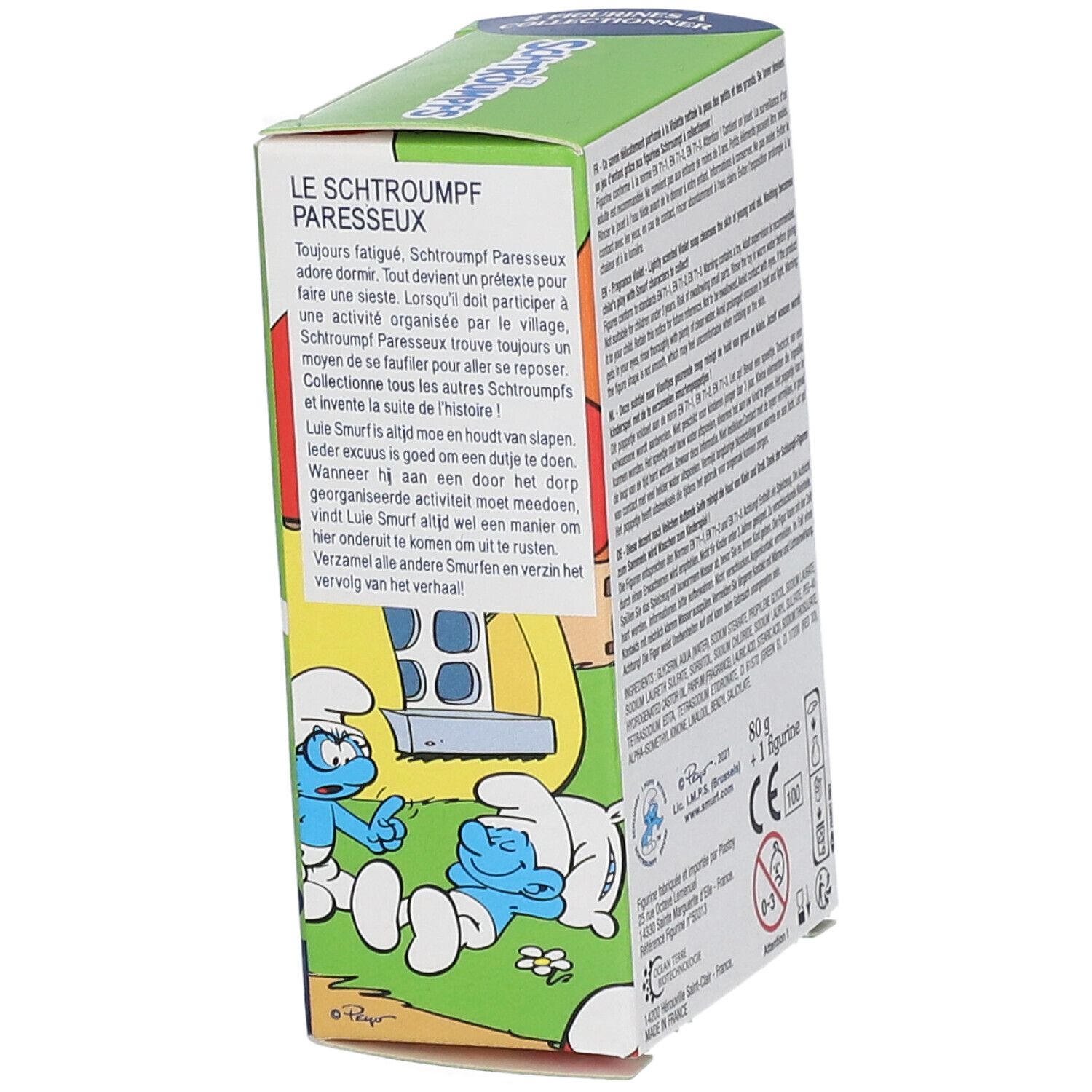 Le Comptoir du Bain Les Schtroumpfs Feste Seife mit Veilchenduft