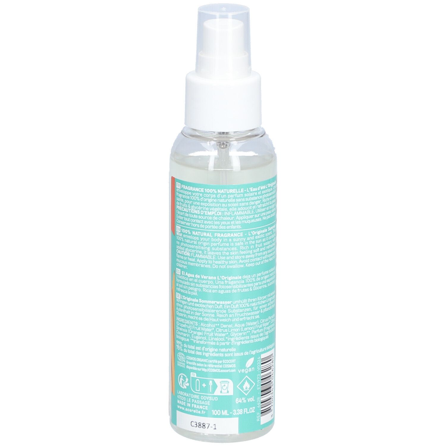 Acorelle Spray corporel d'été "L'Originale" – BIO certifié & VEGAN