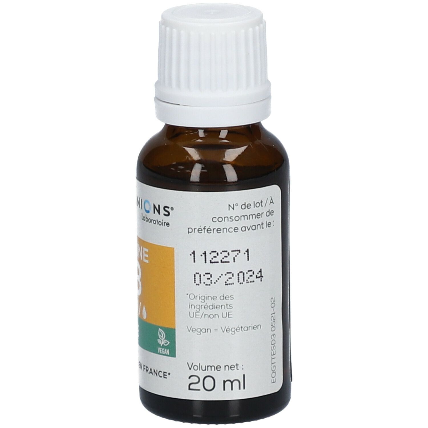Laboratoire des GRANIONS® Pflanzliches Vitamin D3 200 IE - Tropfen