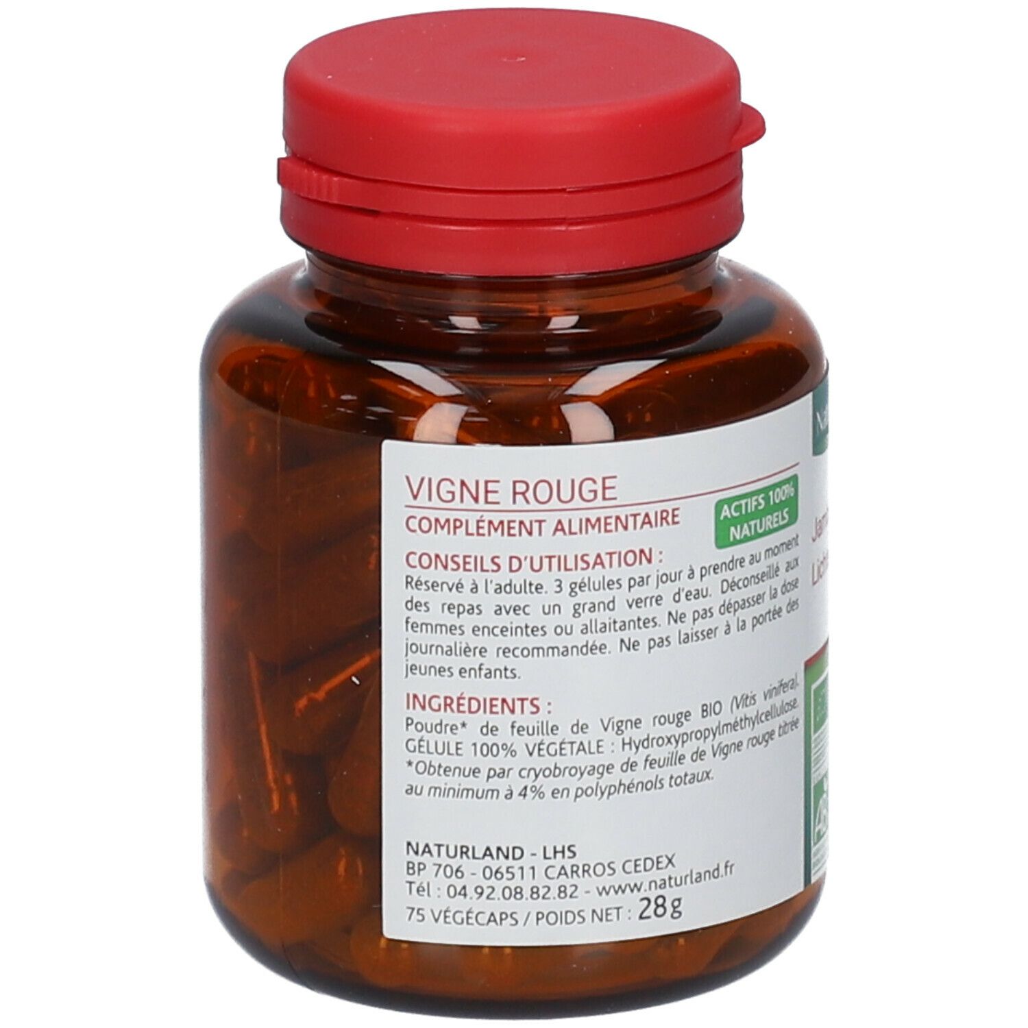 Naturland Rote Weinrebe Bio - Vegikaps