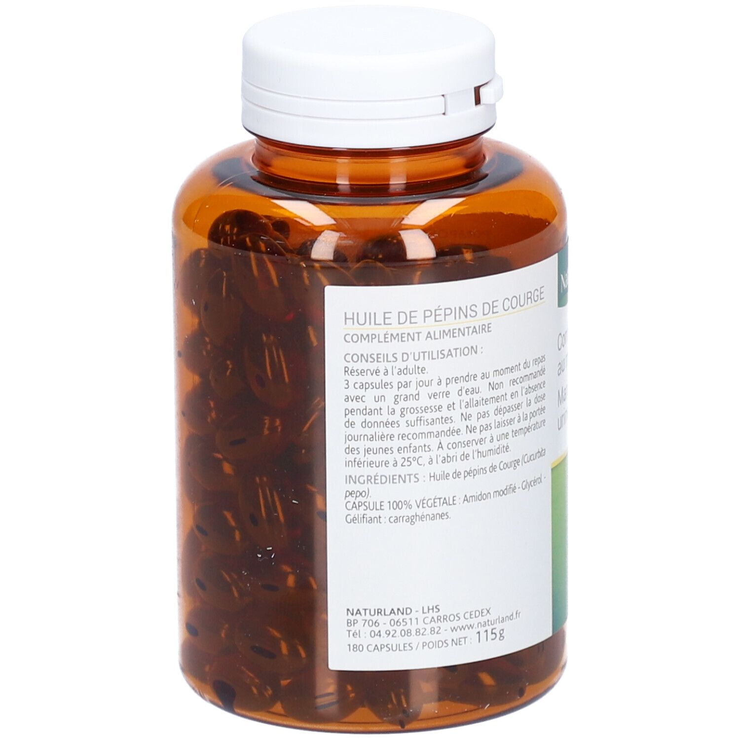 Naturland Huile de Pépin de Courge - Capsules
