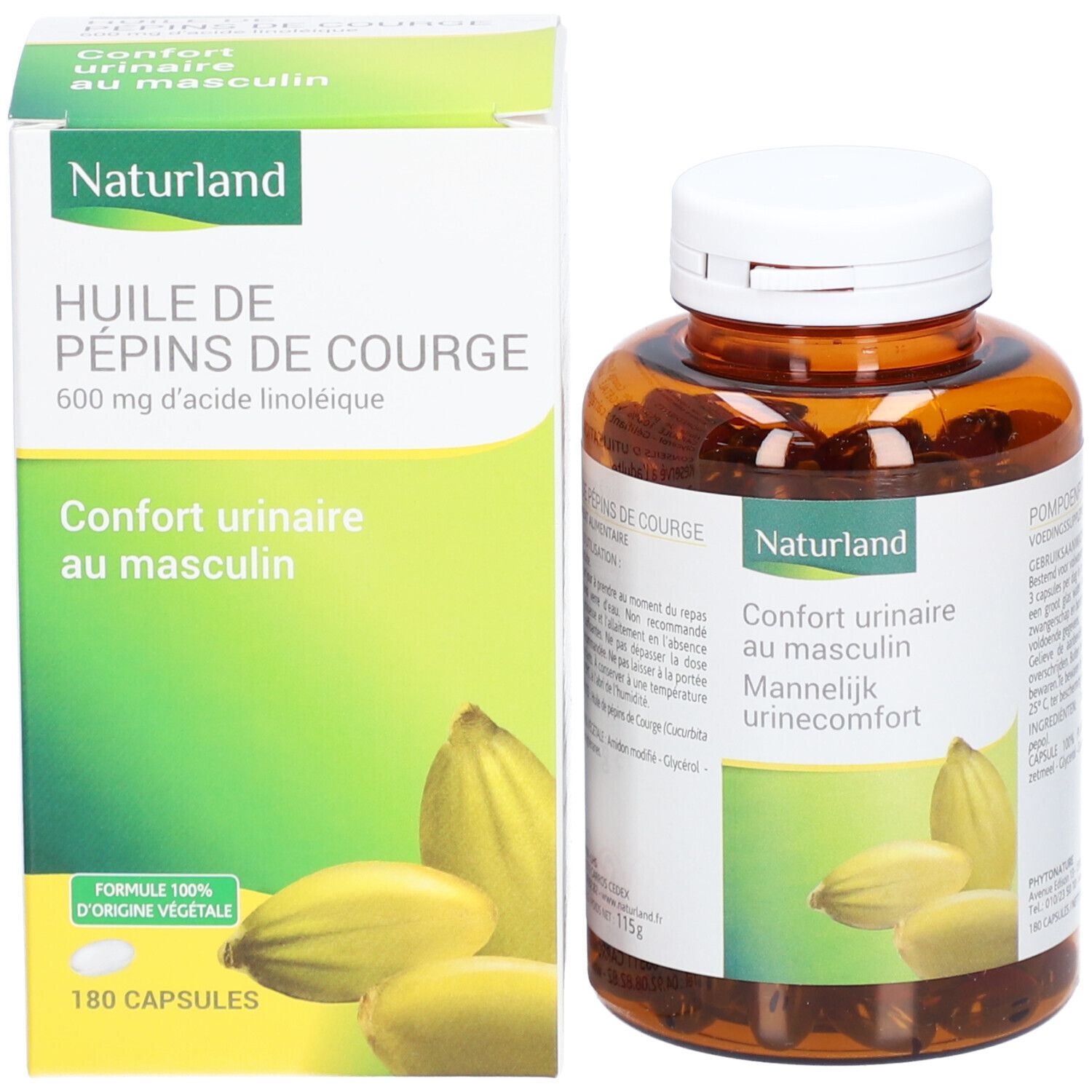 Naturland Huile de Pépin de Courge - Capsules