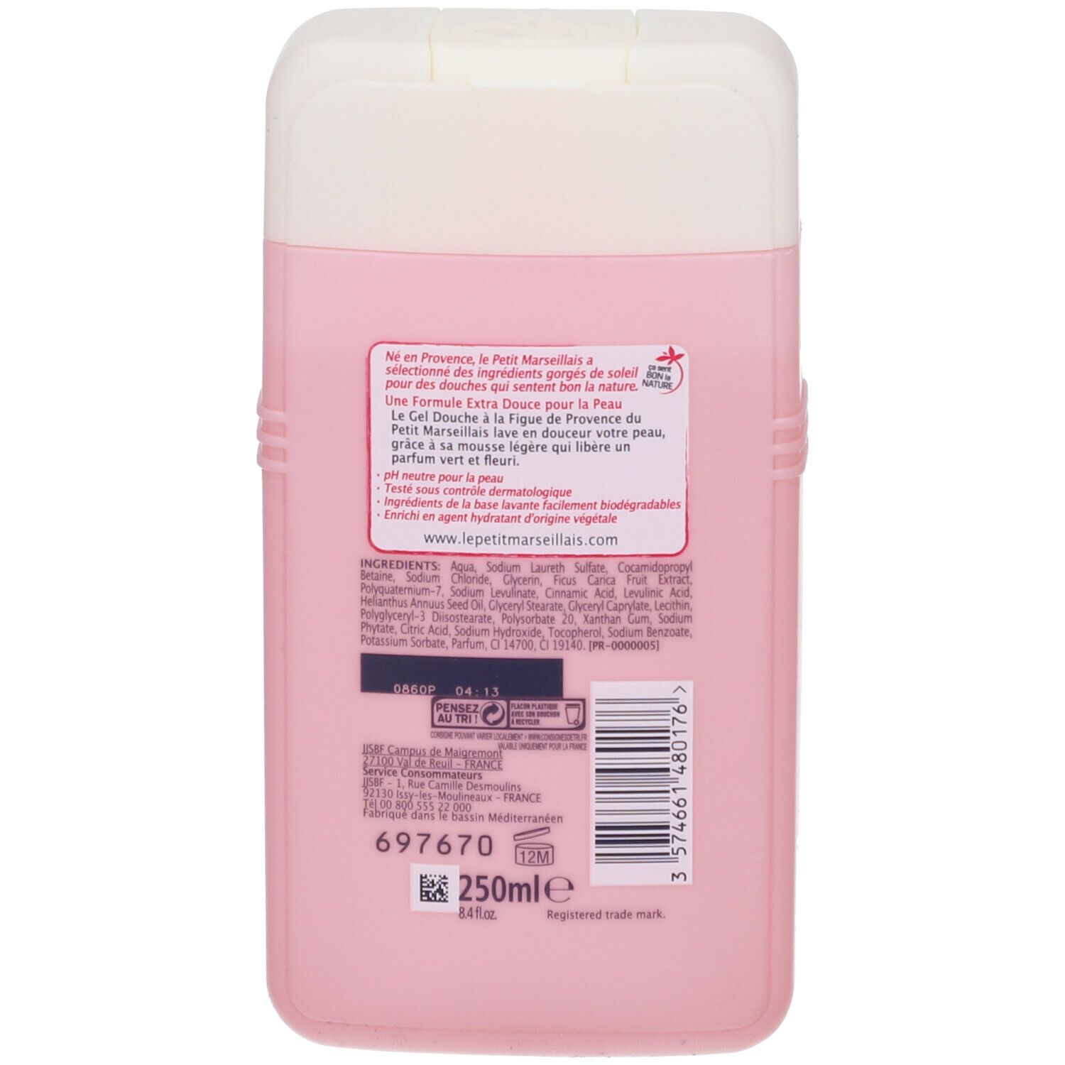 Le Petit Marseillais Gel Douche Extra Doux Figue de Provence, 250 ml