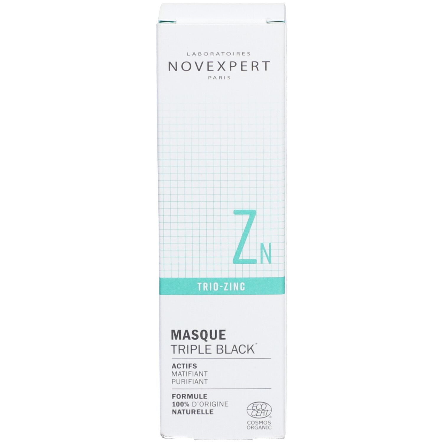 Novexpert Trio-Zink-Maske Dreifach schwarz