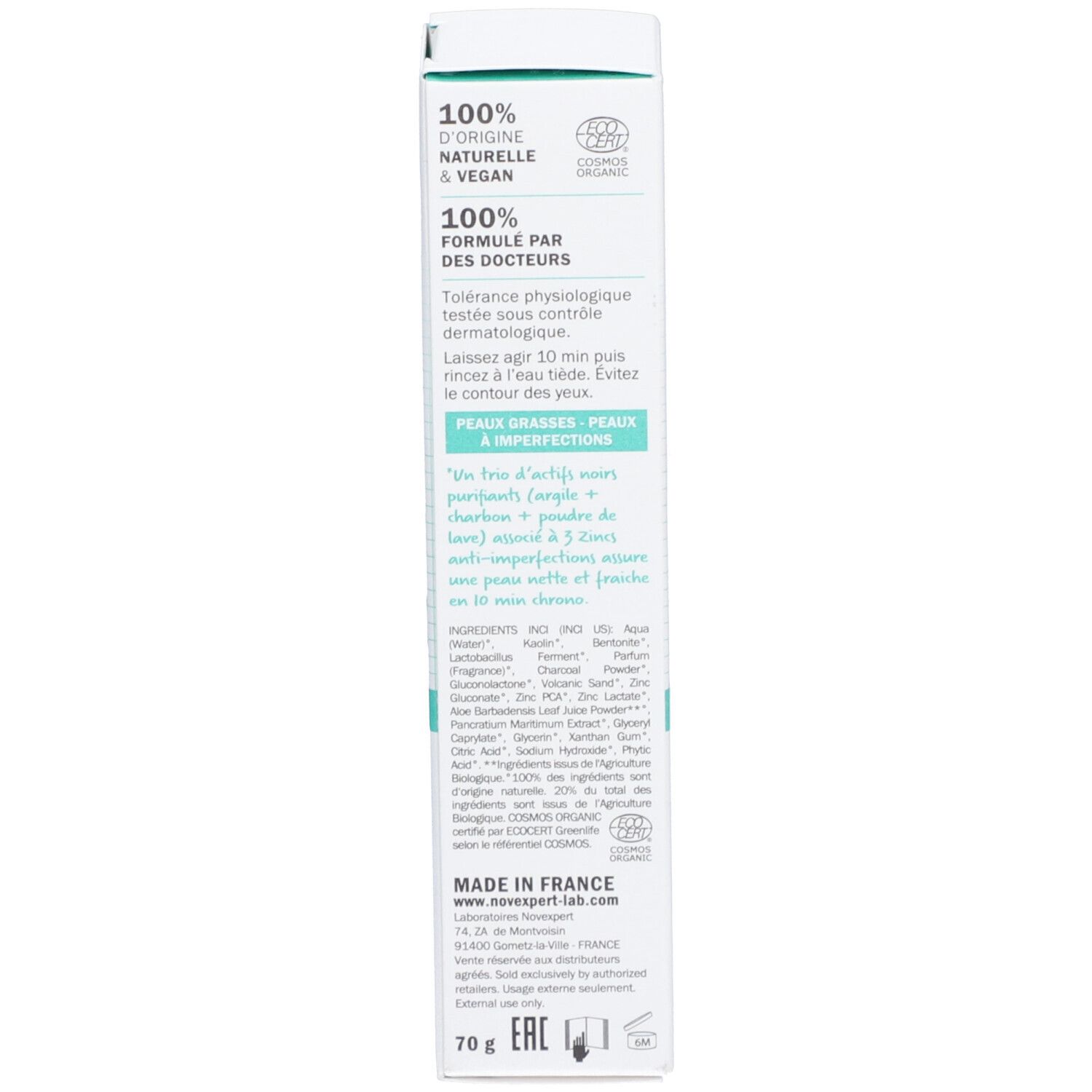 Novexpert Trio-Zink-Maske Dreifach schwarz
