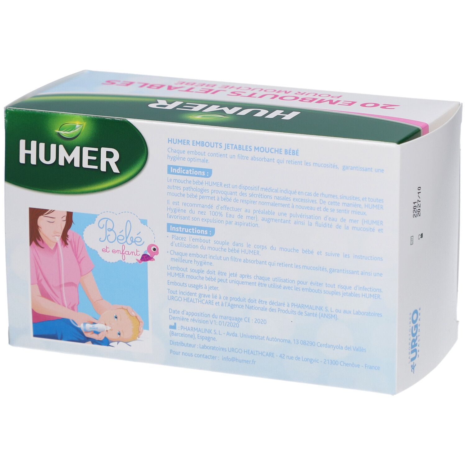 HUMER® Einwegspitzen für Baby-Nasensauger X20