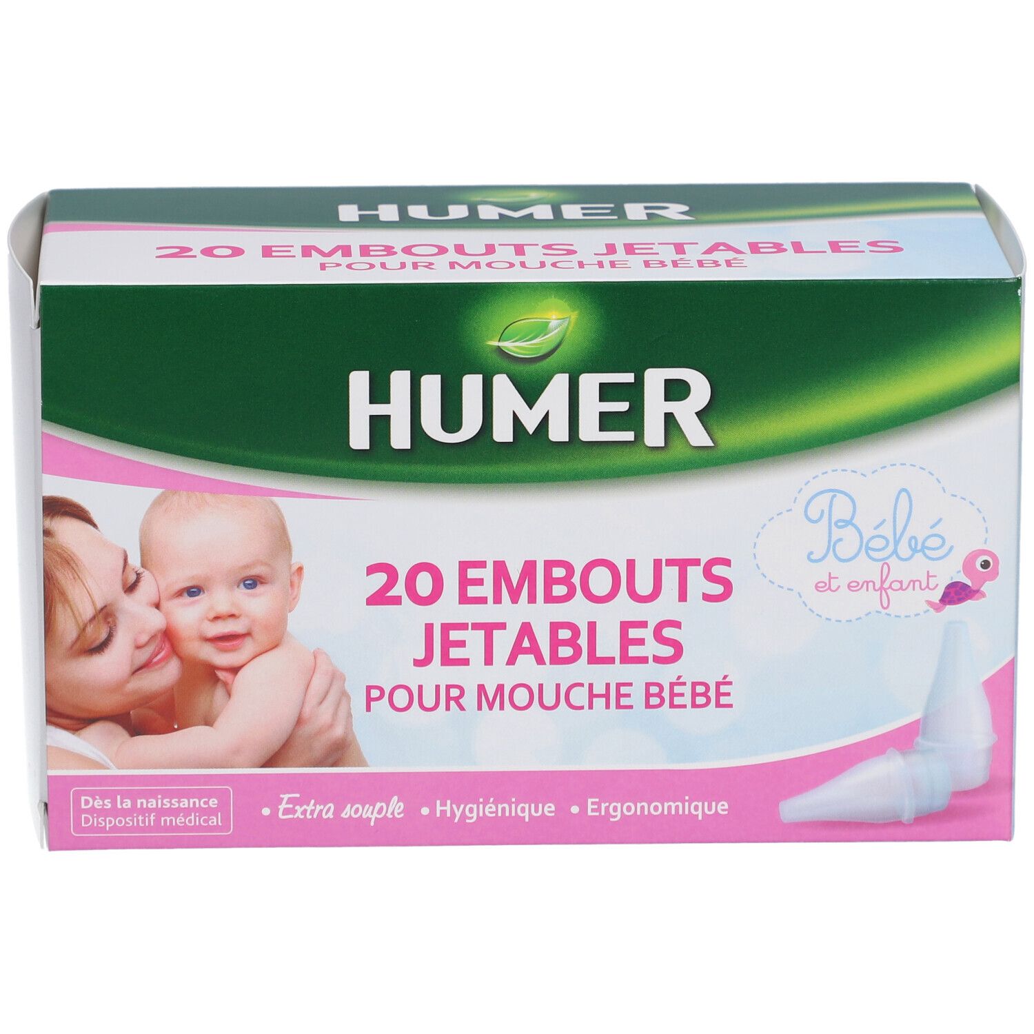 HUMER® Einwegspitzen für Baby-Nasensauger X20