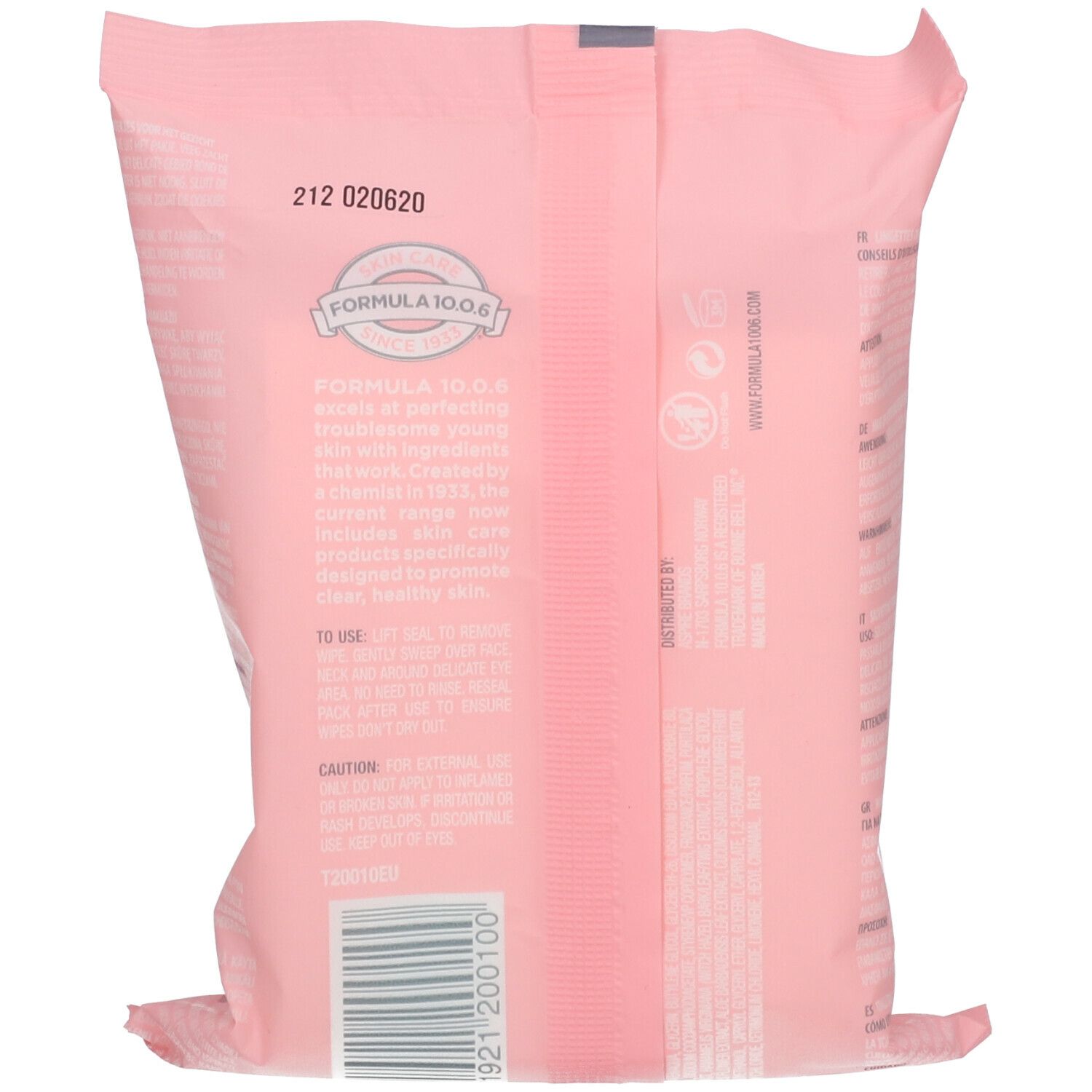 FORMULA 10.0.6® Wipe Your Face Off Reinigungstücher — product photo