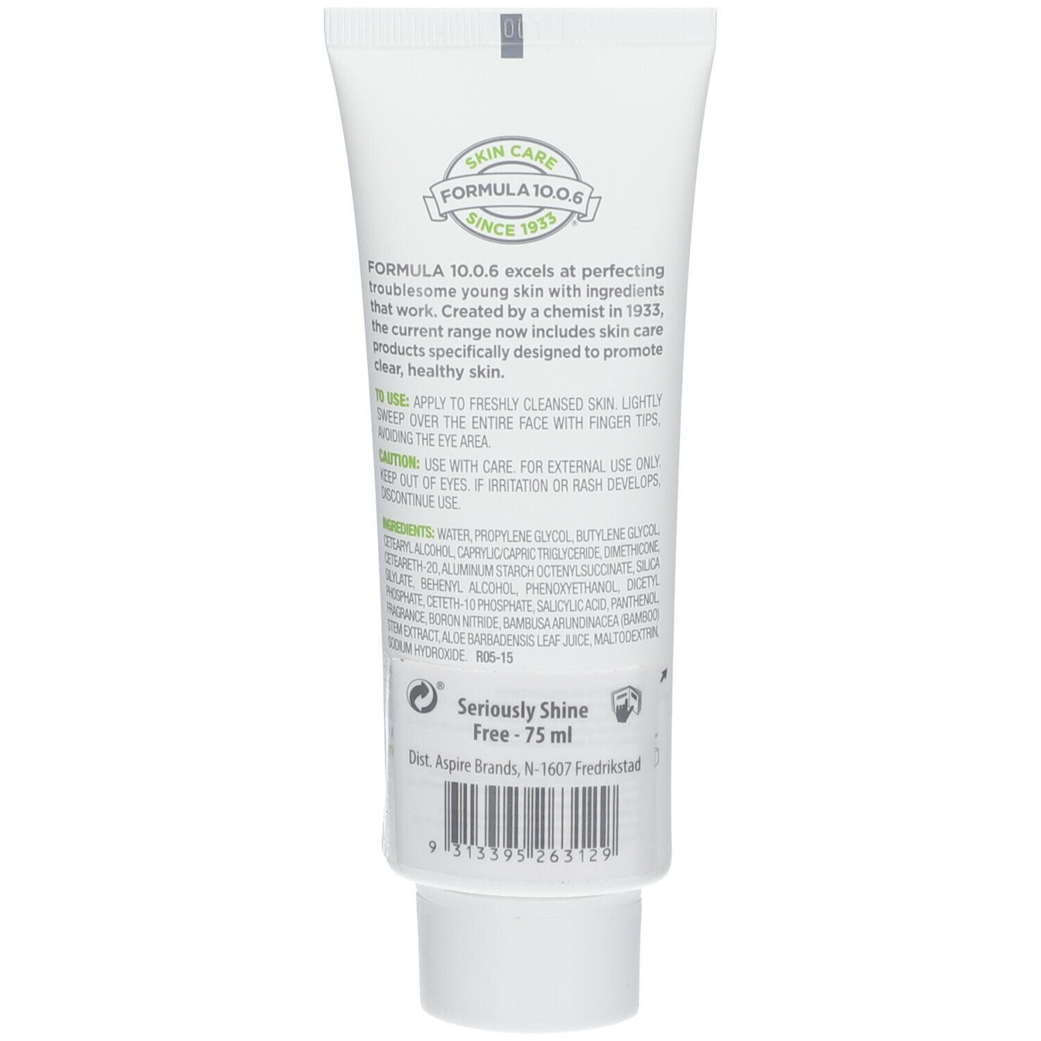 FORMULA 10.0.6® Seriously Shine Free Ölfreie mattierende Feuchtigkeitscreme