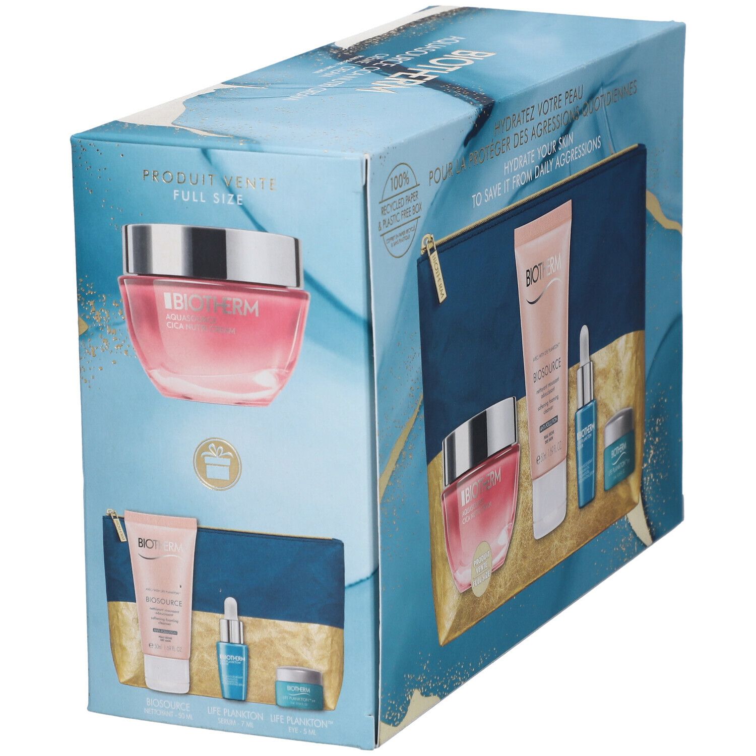 BIOTHERM Weihnachtsset Aquasource Cica Nutri Reichhaltige Super-Feuchtigkeitscreme