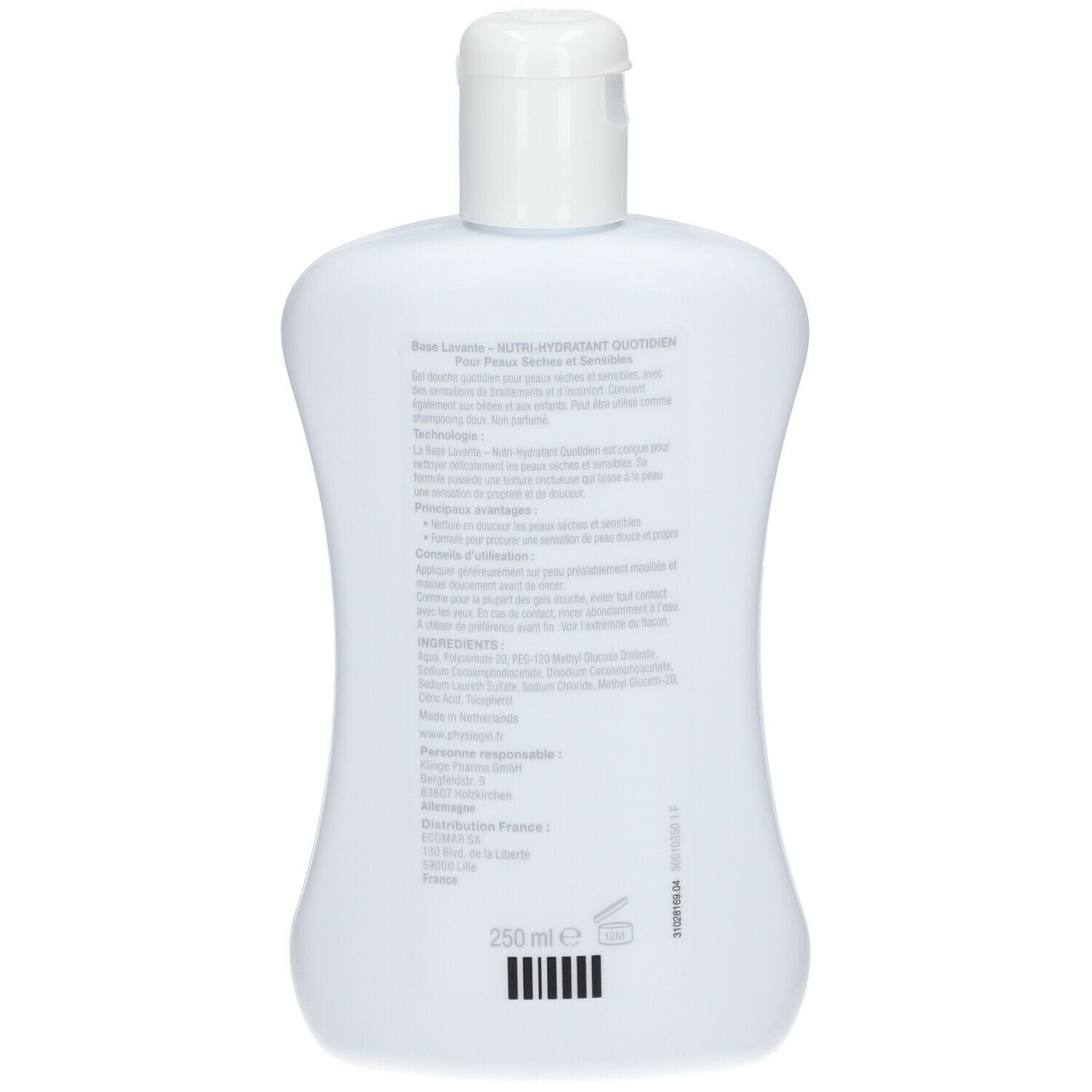 PHYSIOGEL® Nutri-Hydratant Quotidien Base Lavante + Shampooing Extra Doux