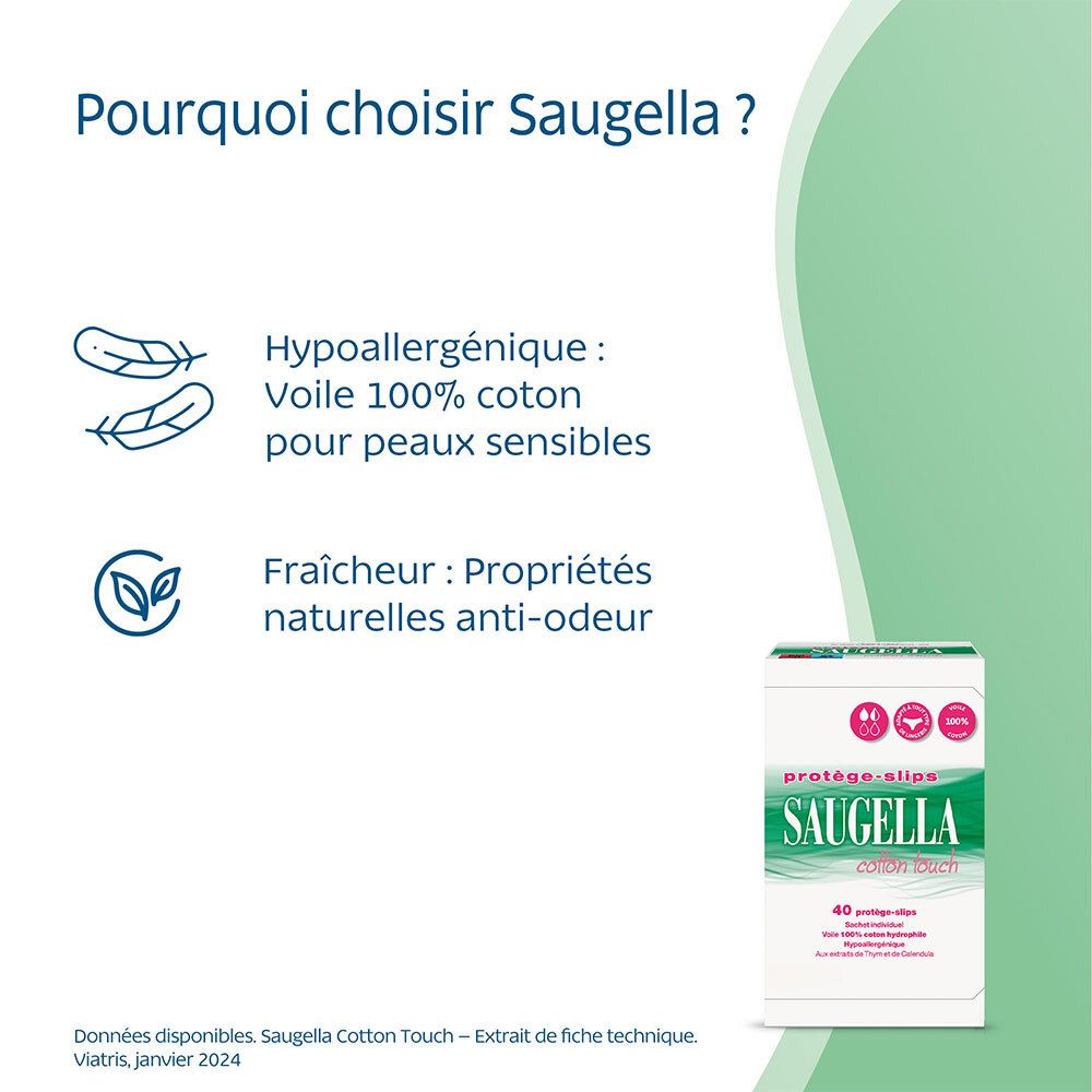 SAUGELLA Cotton Touch Protège-Slips