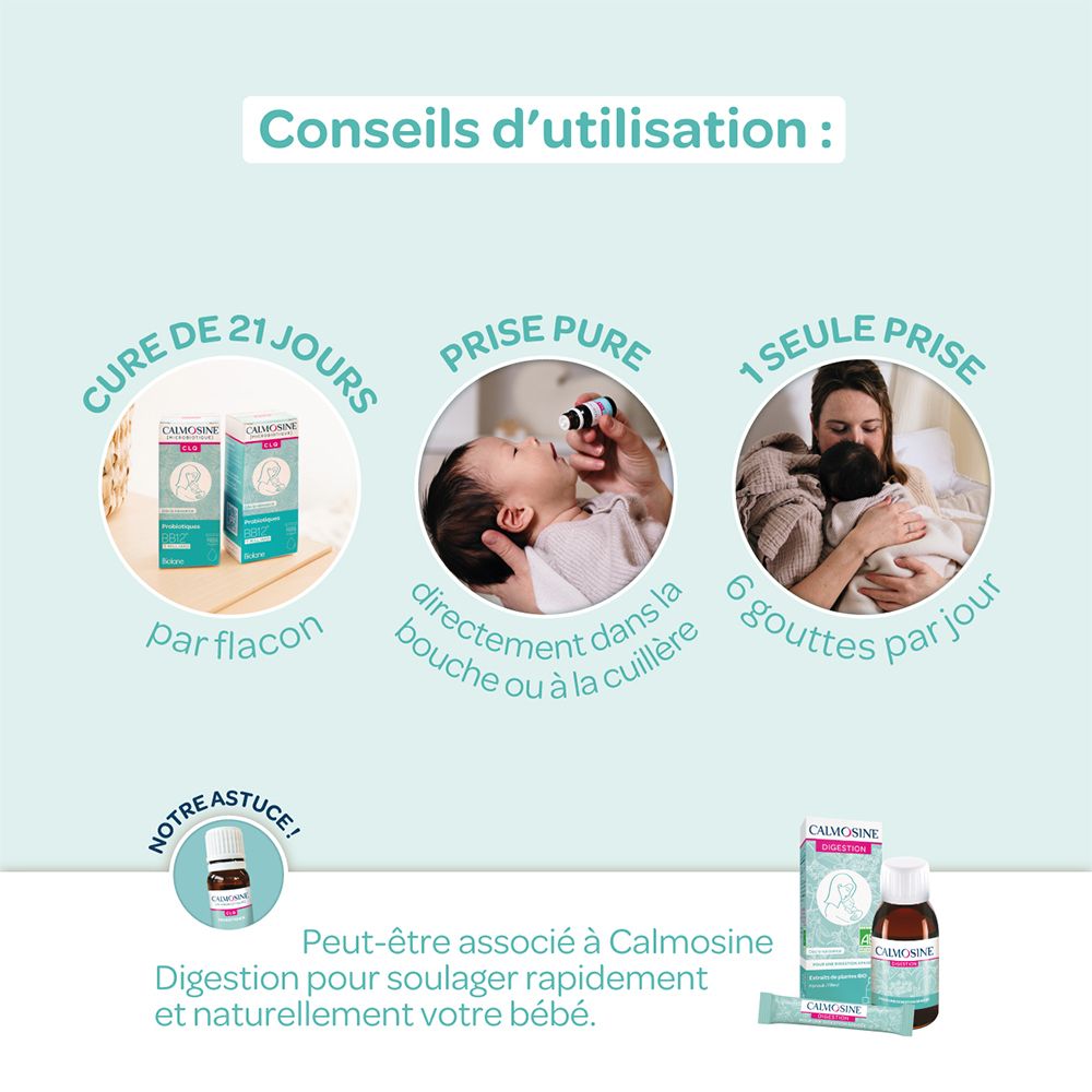 Calmosine Microbiotique CLQ - Equilibre de la flore - Compte-Gouttes - 8ml