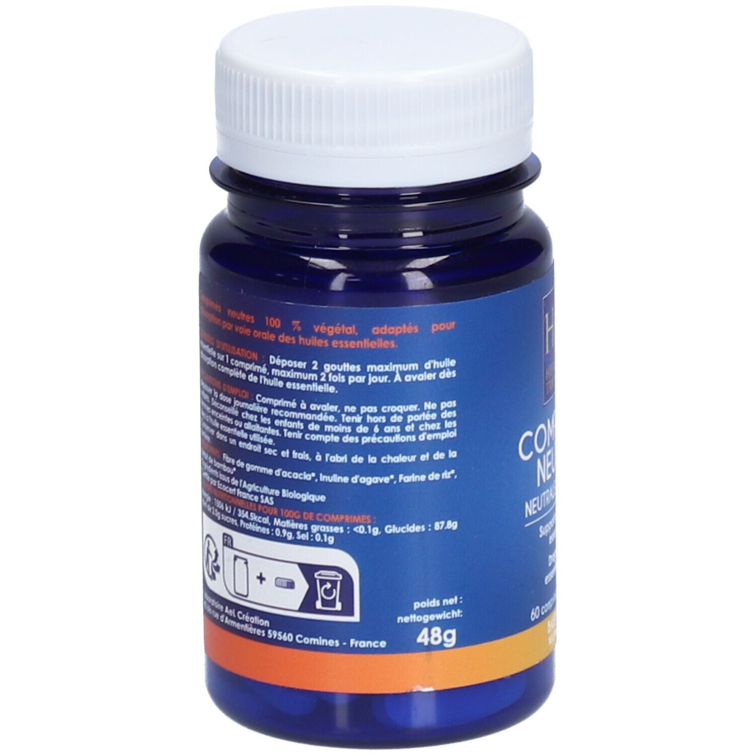 KRÄUTER UND TRADITIONEN ZUBEREITUNG NEUTRALE BASIS - NEUTRALE BIO-TABLETTEN