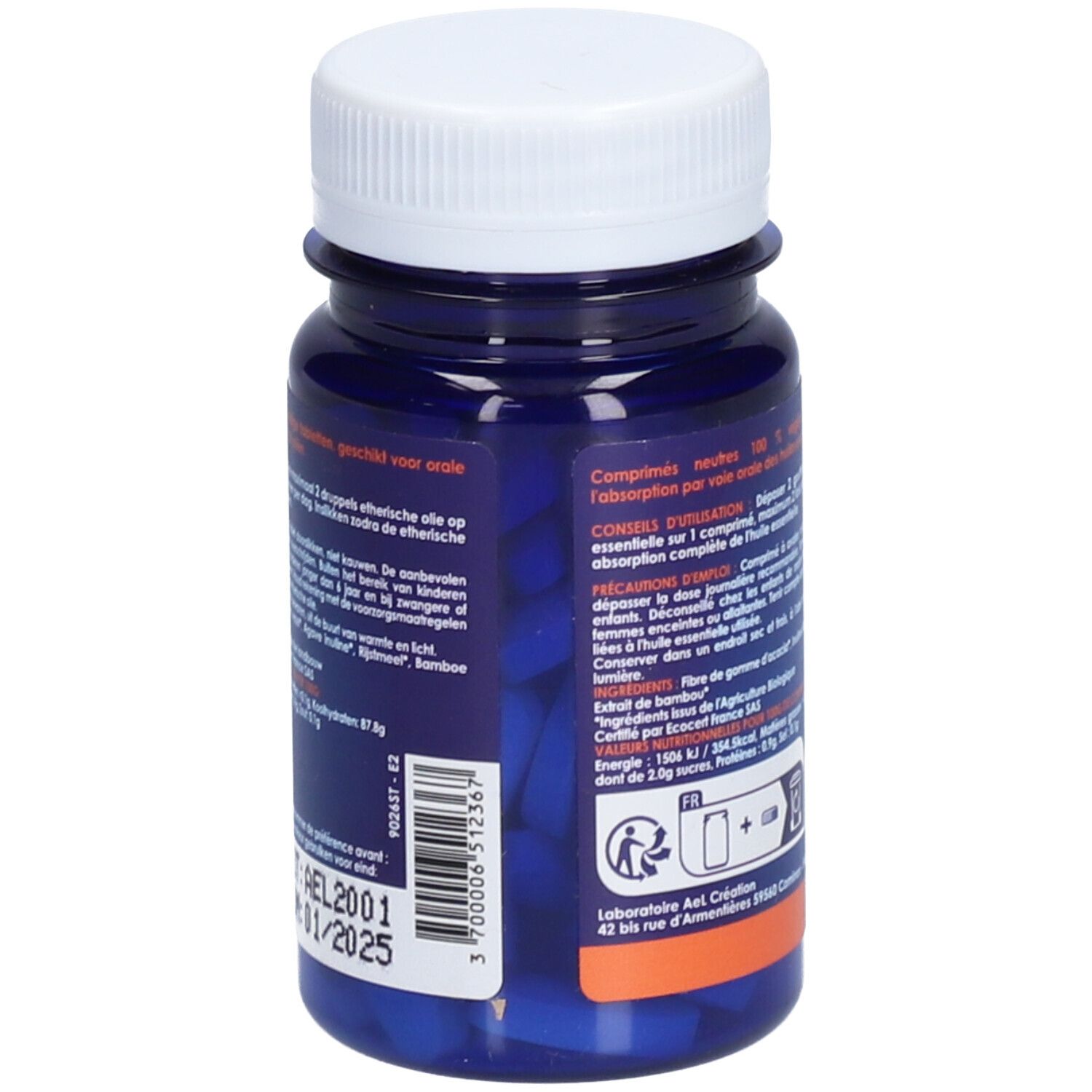 KRÄUTER UND TRADITIONEN ZUBEREITUNG NEUTRALE BASIS - NEUTRALE BIO-TABLETTEN