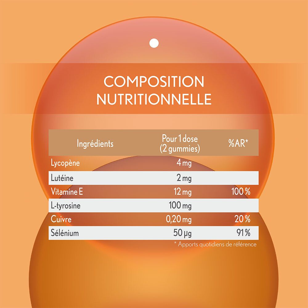 OENOBIOL Gummies Solaire 2 en 1 Préparateur & Autobronzant, complément alimentaire - 60 capsules