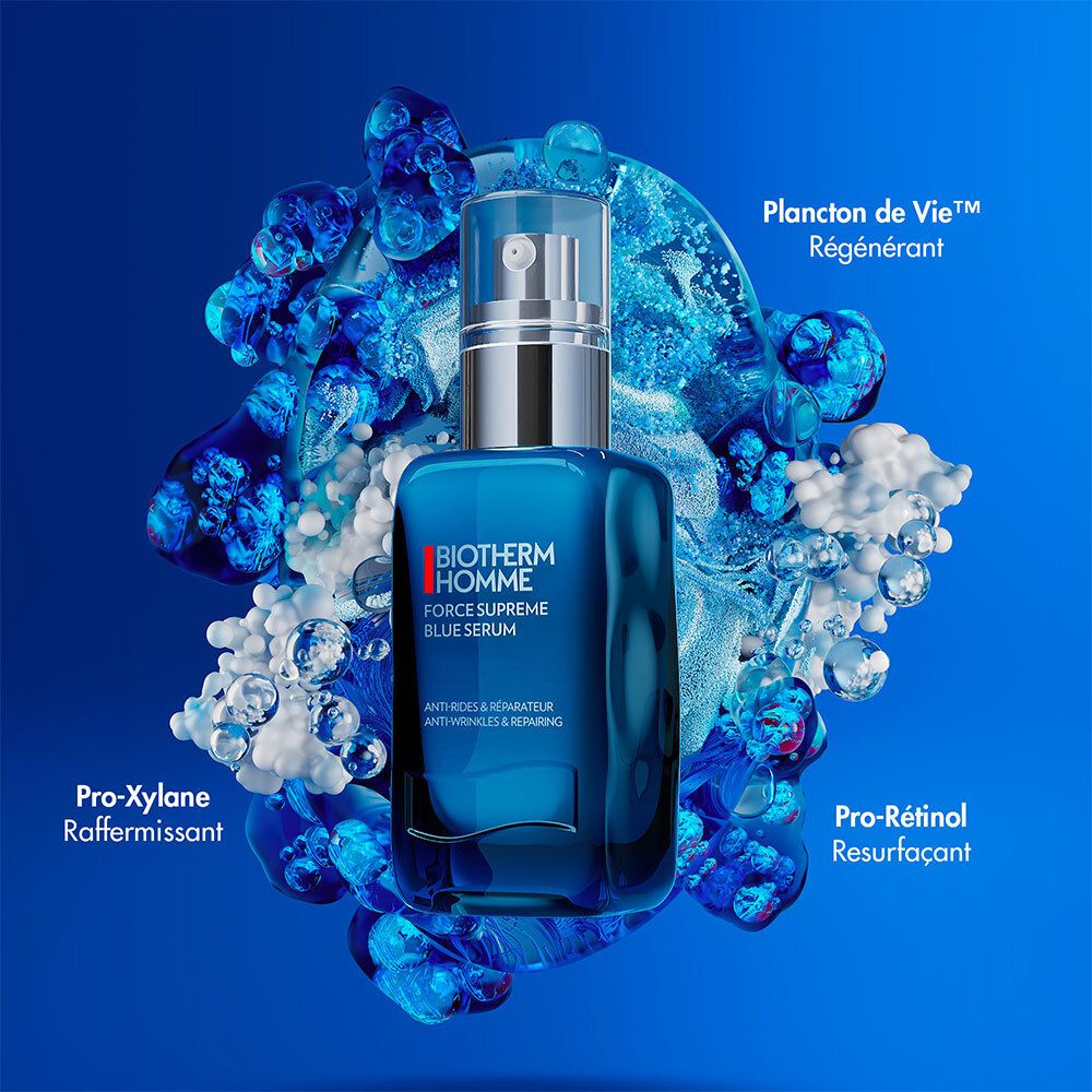 BIOTHERM Homme Force Supreme sérum anti-âge expert anti rides Blue Pro retino